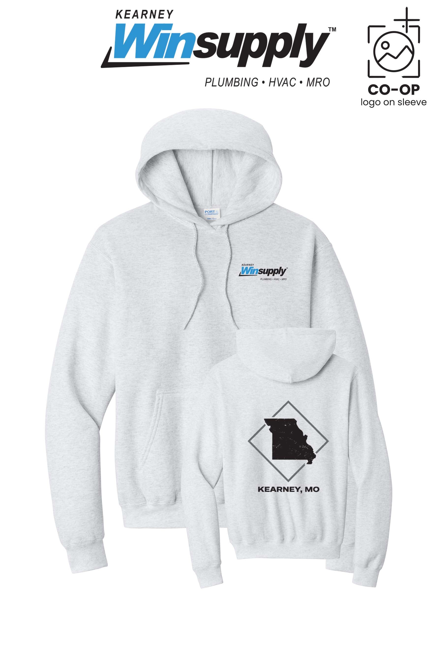 Port & Co™ Core Fleece Pullover Hooded Sweatshirt - Kearney Winsupply