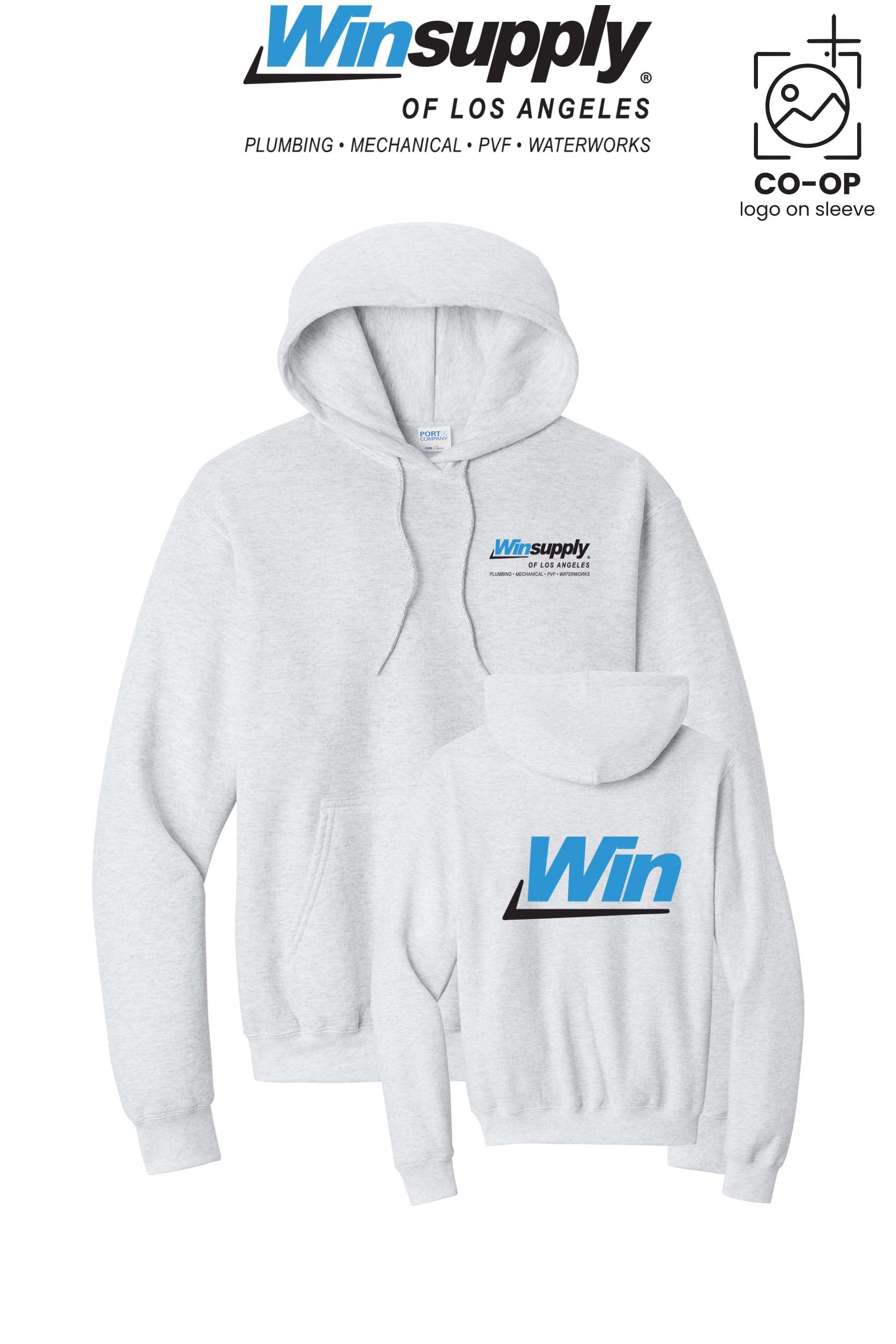 Port & Co™ Core Fleece Pullover Hooded Sweatshirt - Winsupply of Los Angeles