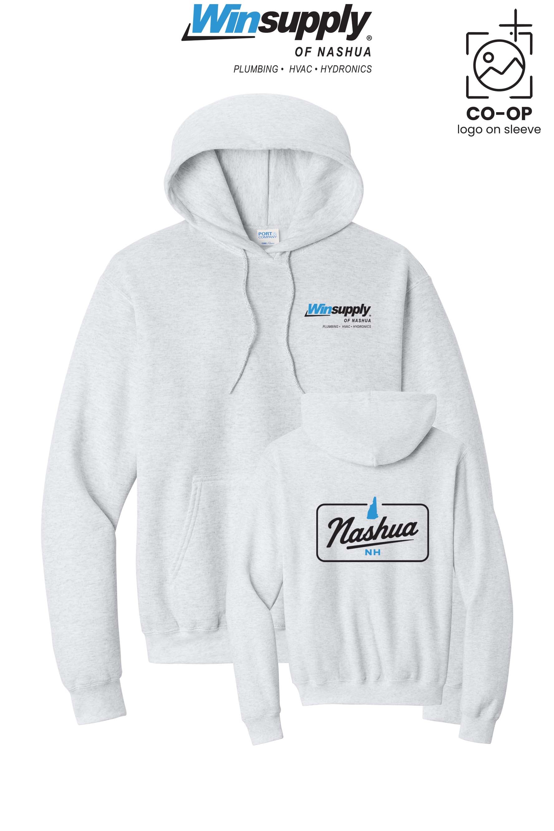 Port & Co™ Core Fleece Pullover Hooded Sweatshirt - Winsupply of Nashua