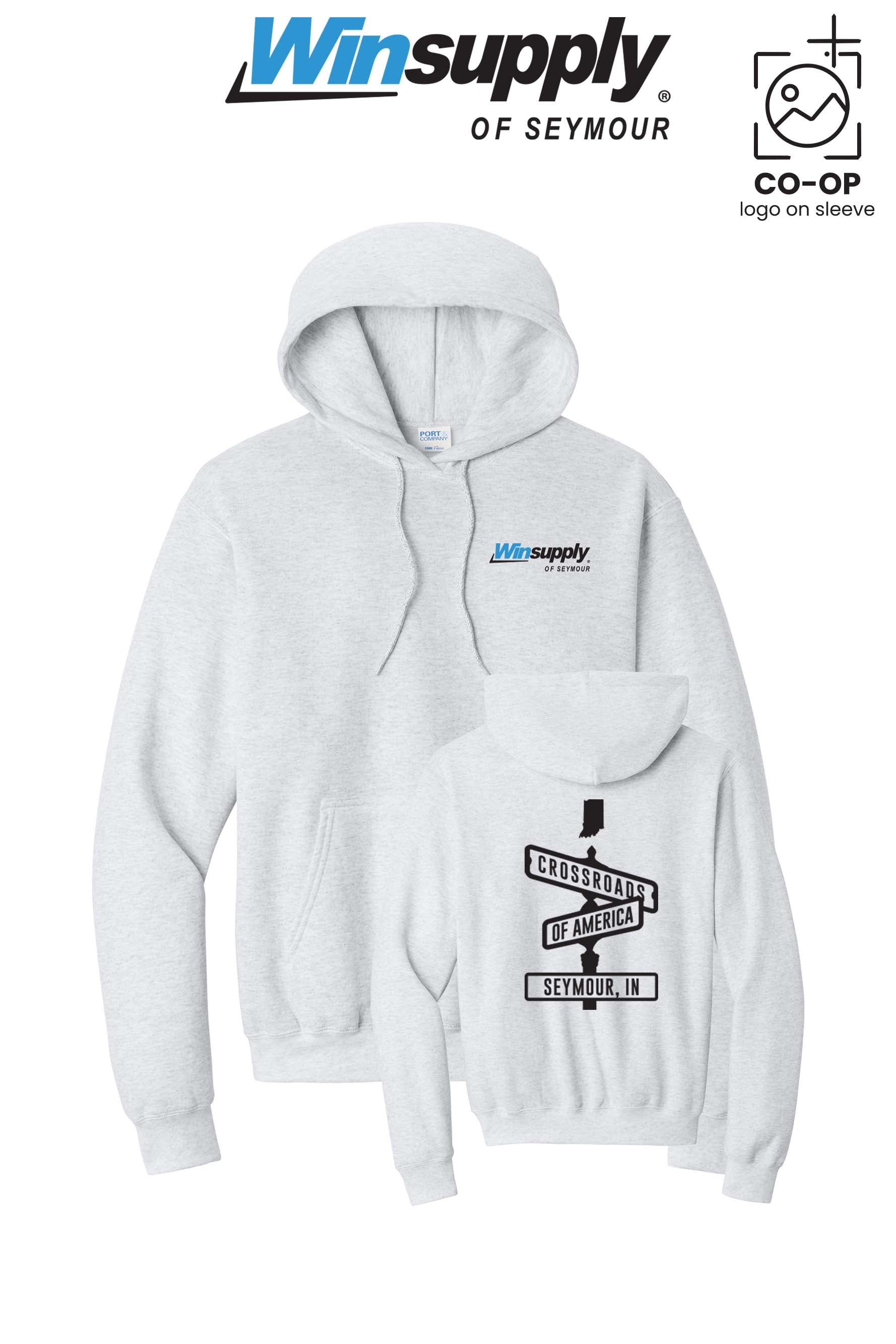 Port & Co™ Core Fleece Pullover Hooded Sweatshirt - Winsupply of Seymour IN