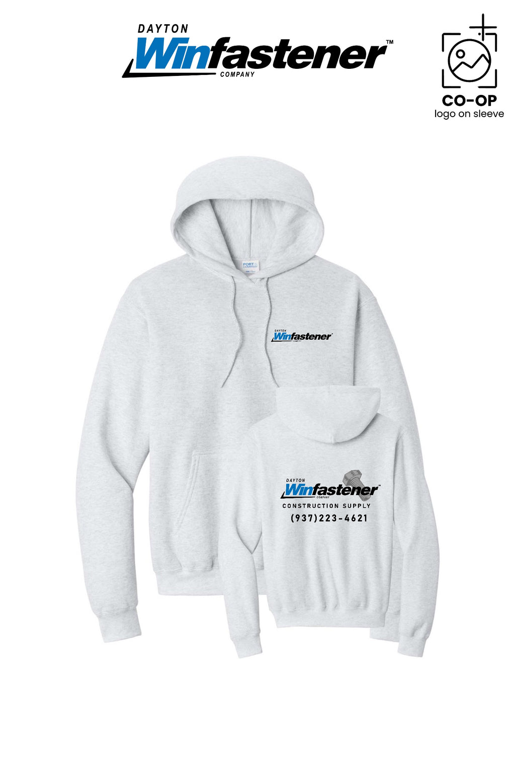 Port & Co™ Core Fleece Pullover Hooded Sweatshirt - Dayton Winfastener