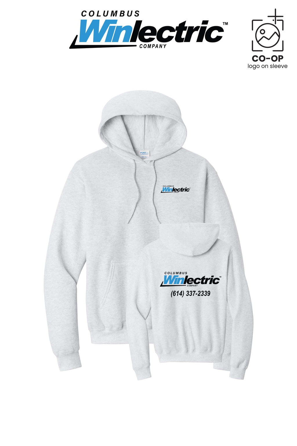 Port & Co™ Core Fleece Pullover Hooded Sweatshirt - Columbus Winlectric