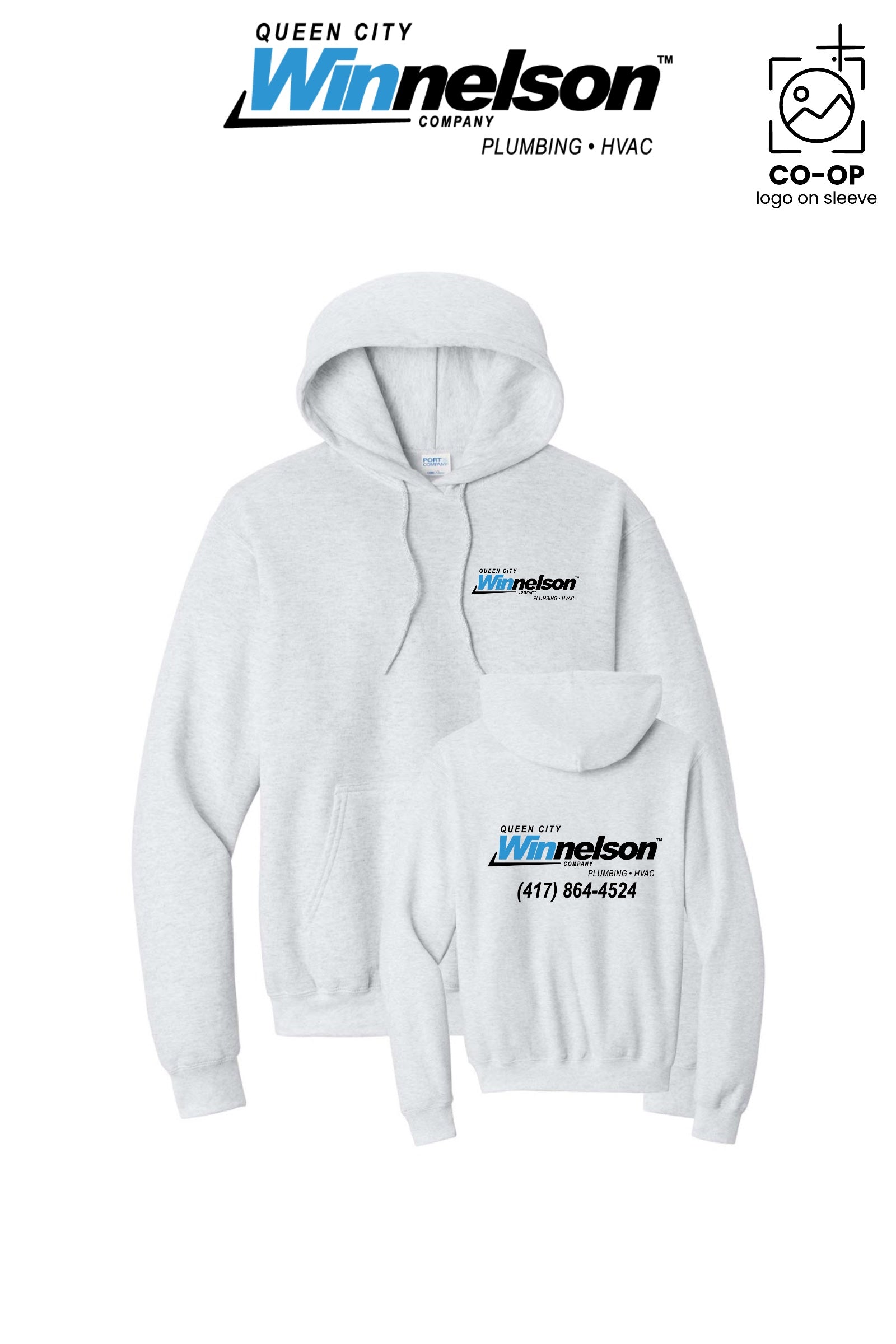 Port & Co™ Core Fleece Pullover Hooded Sweatshirt - Queen City Winnelson