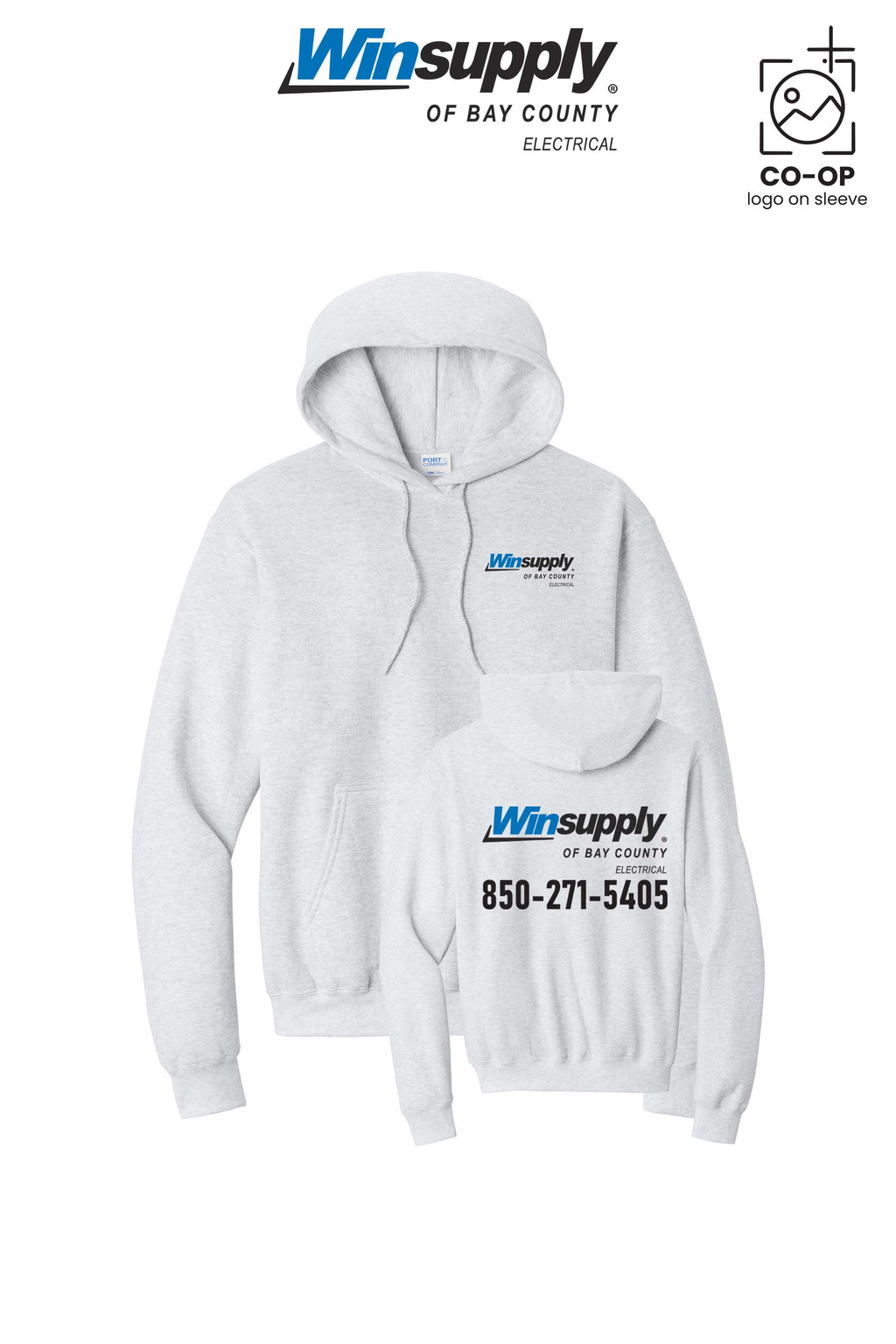 Port & Co™ Core Fleece Pullover Hooded Sweatshirt - Winsupply Bay County FL