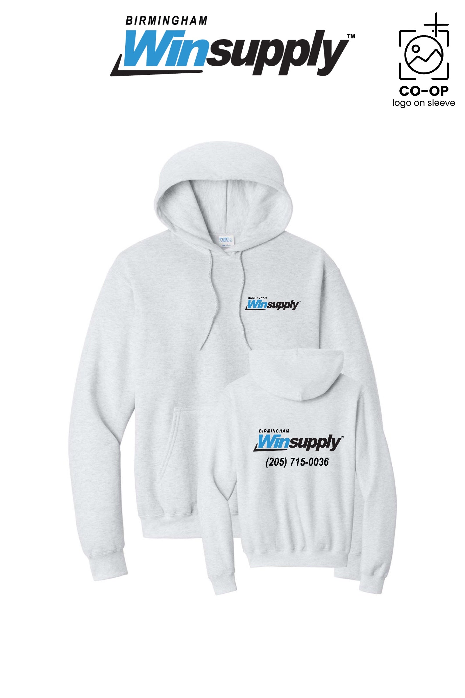 Port & Co™ Core Fleece Pullover Hooded Sweatshirt - Birmingham Winsupply