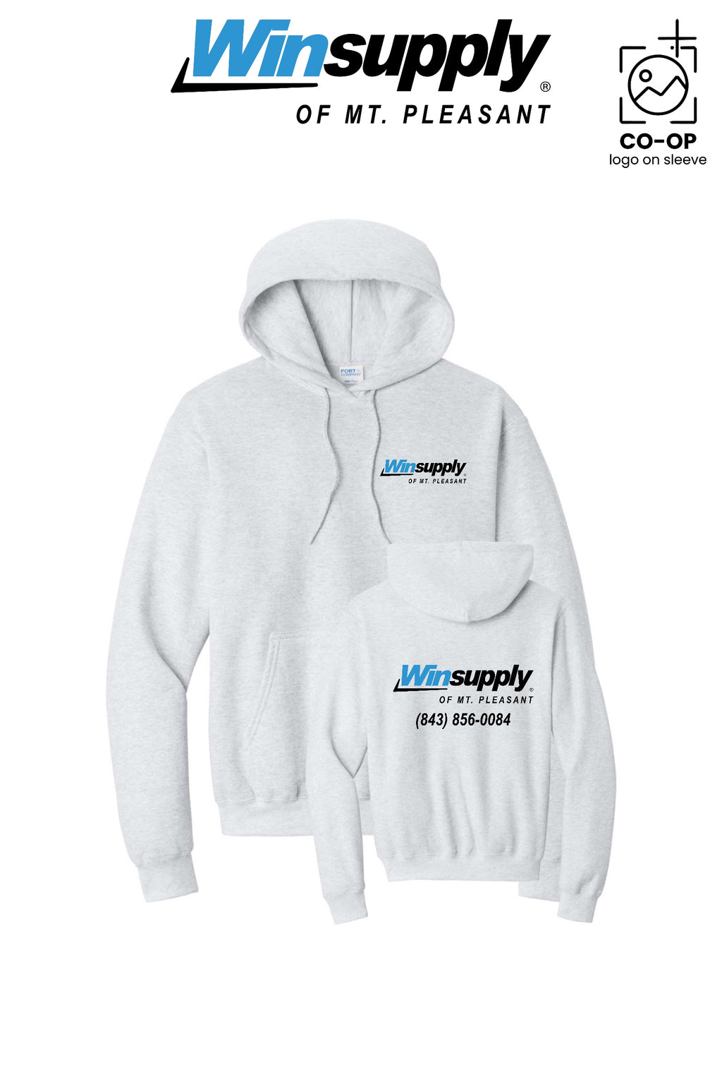Port & Co™ Core Fleece Pullover Hooded Sweatshirt - Winsupply of Mt. Pleasant