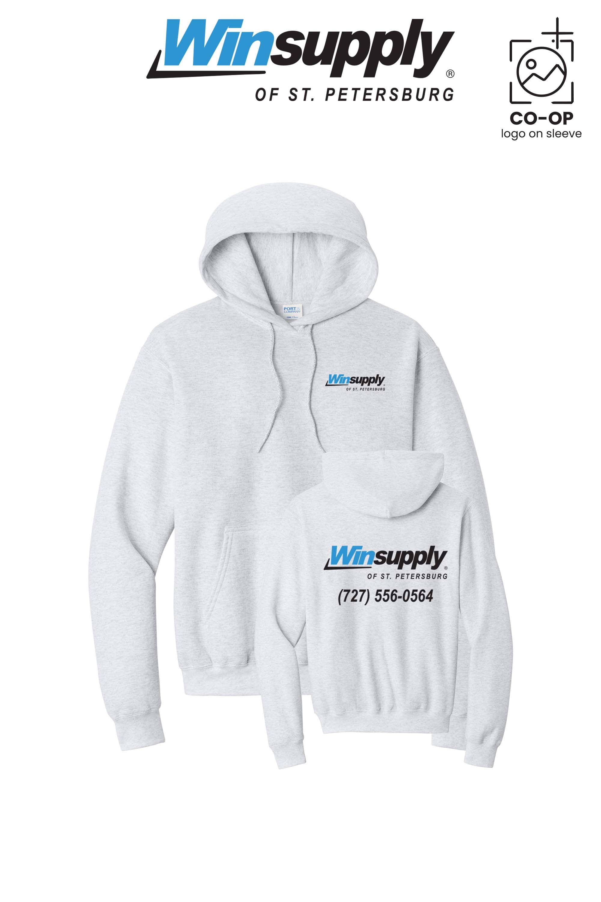 Port & Co™ Core Fleece Pullover Hooded Sweatshirt - Winsupply of St. Petersburg