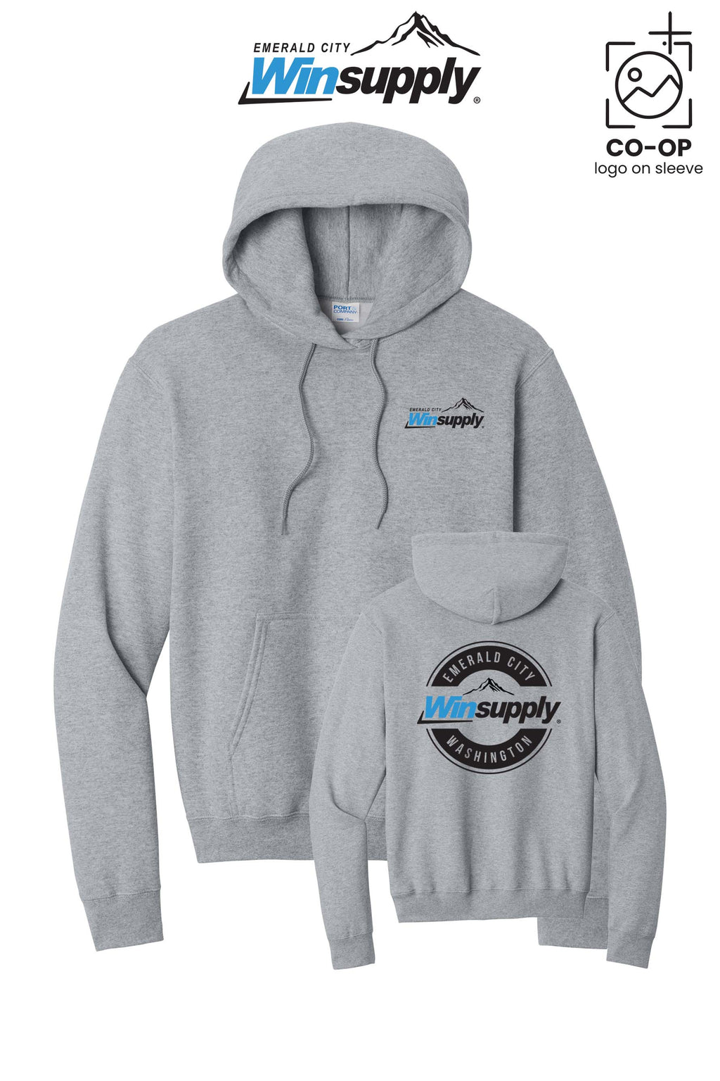 Port & Co™ Core Fleece Pullover Hooded Sweatshirt - Winsupply Emerald City
