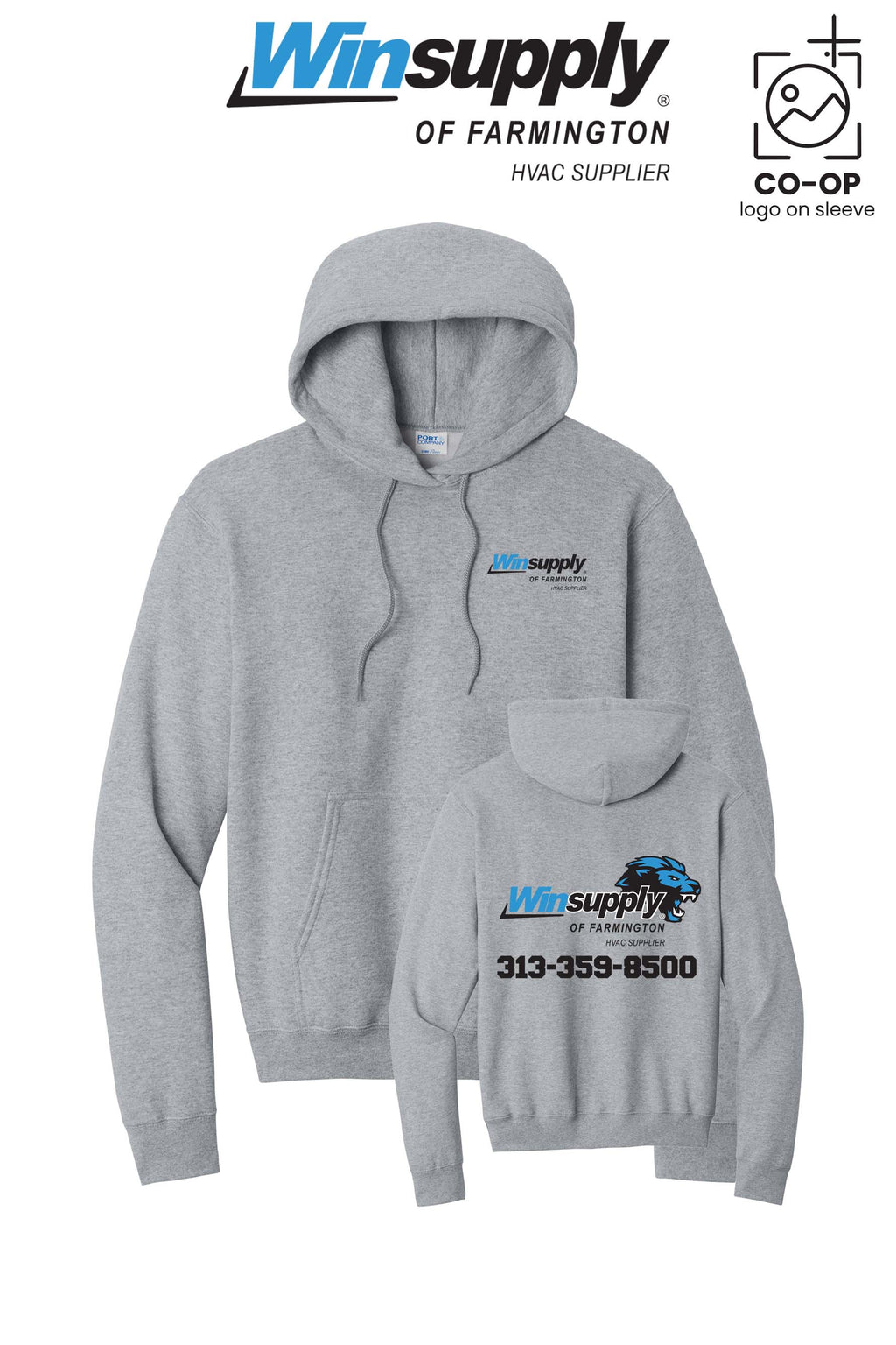 Port & Co™ Core Fleece Pullover Hooded Sweatshirt - Winsupply of Farmington