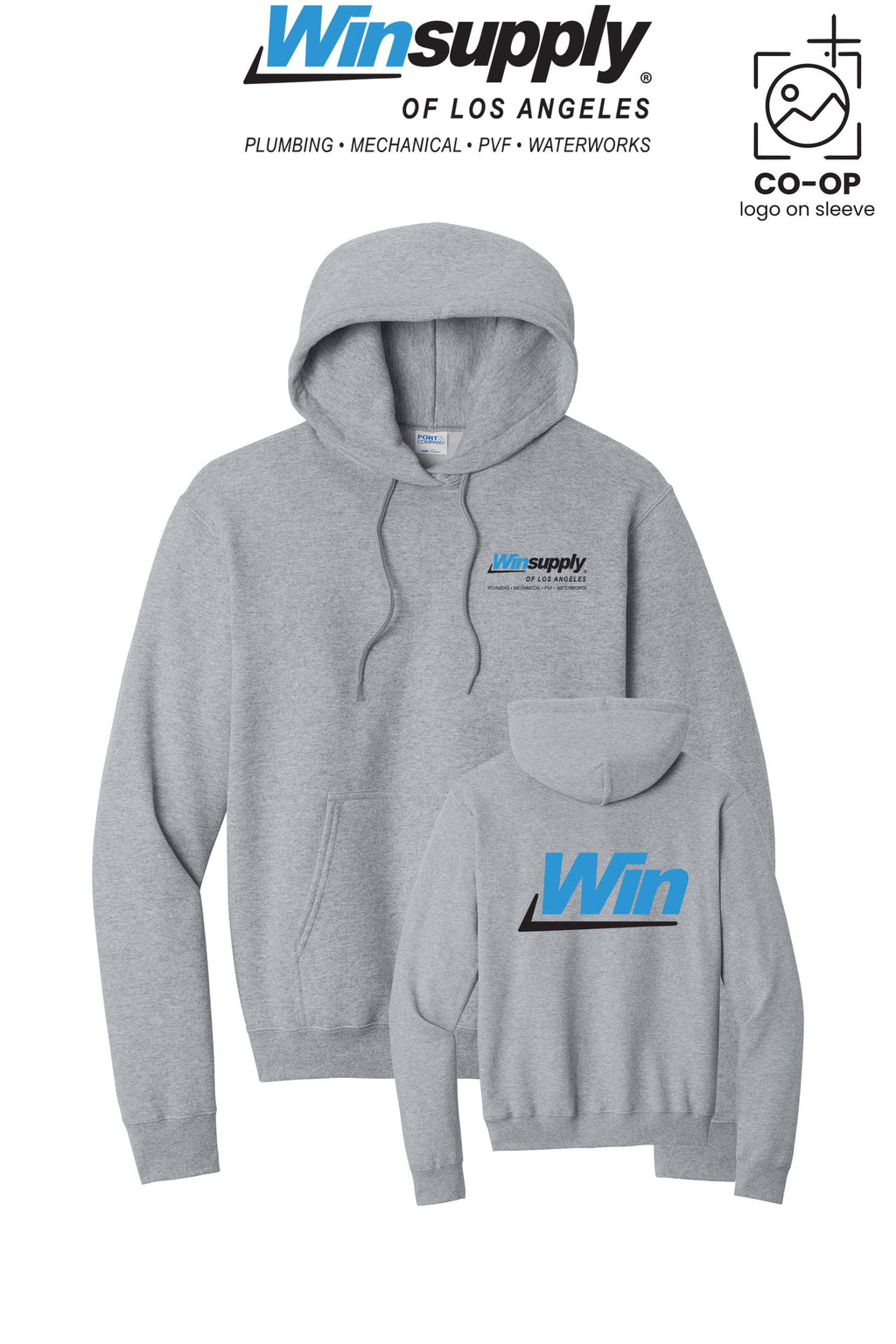 Port & Co™ Core Fleece Pullover Hooded Sweatshirt - Winsupply of Los Angeles