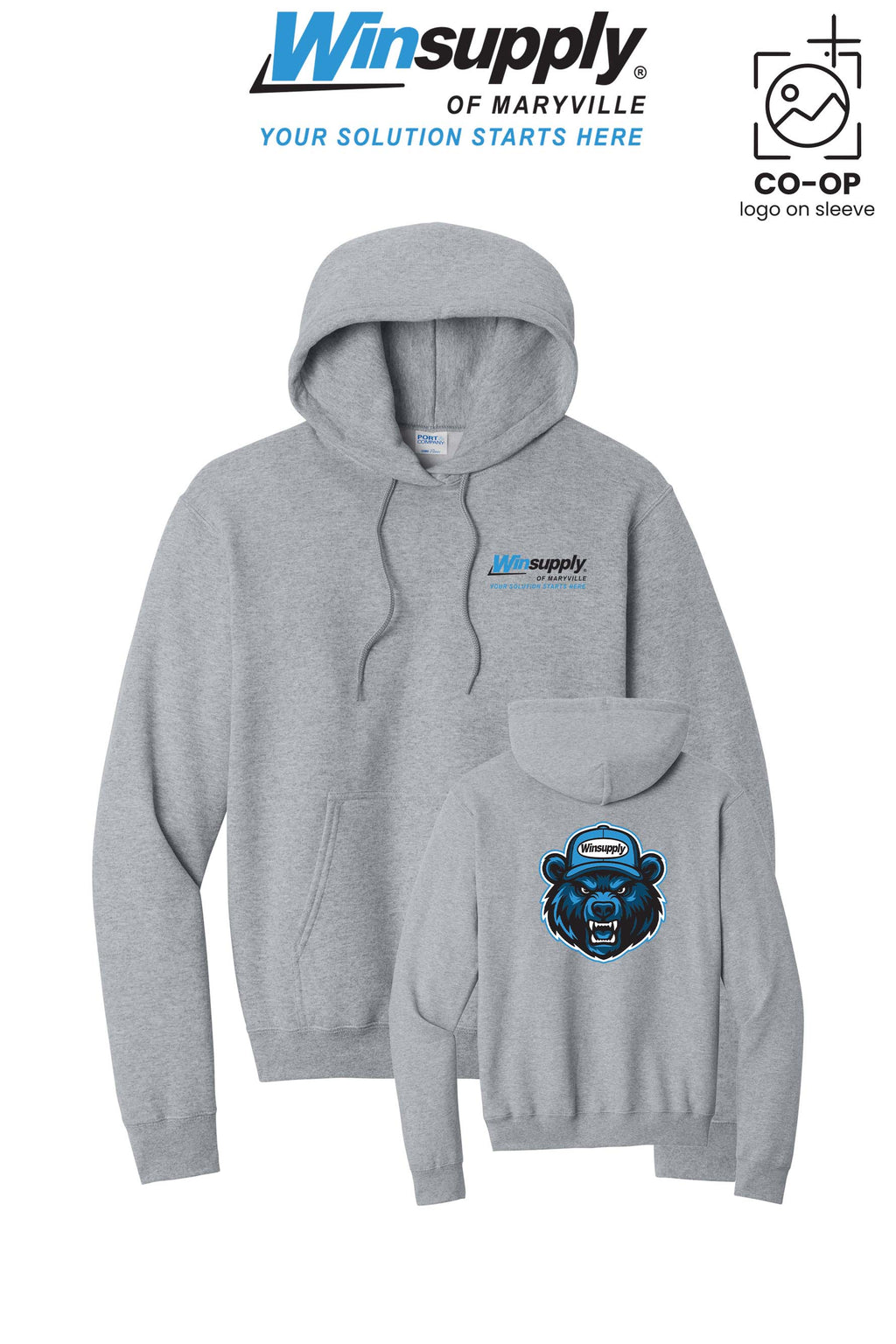 Port & Co™ Core Fleece Pullover Hooded Sweatshirt - Winsupply of Maryville