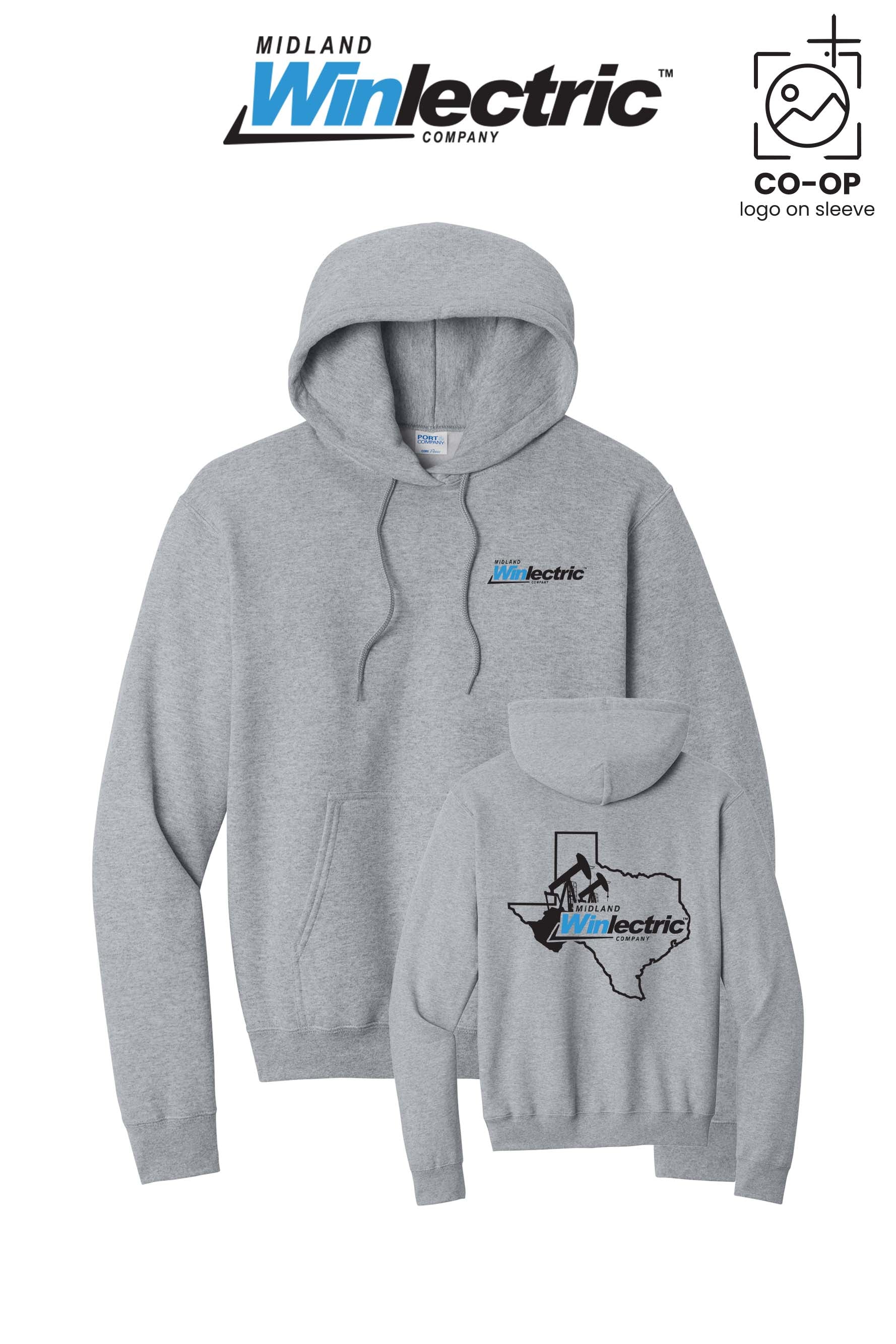 Port & Co™ Core Fleece Pullover Hooded Sweatshirt - Winlectric of Midland