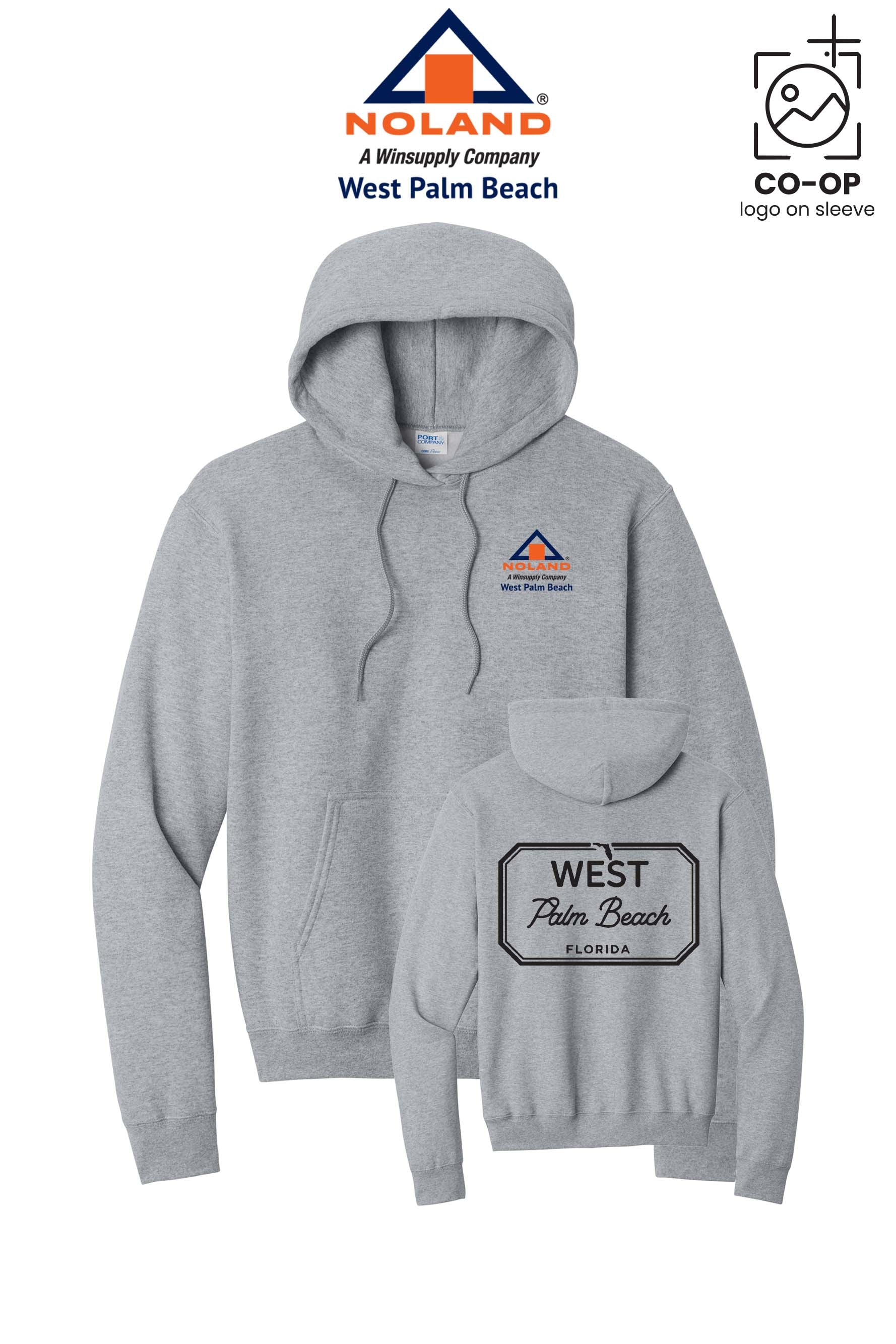 Port & Co™ Core Fleece Pullover Hooded Sweatshirt - Athletic Heather