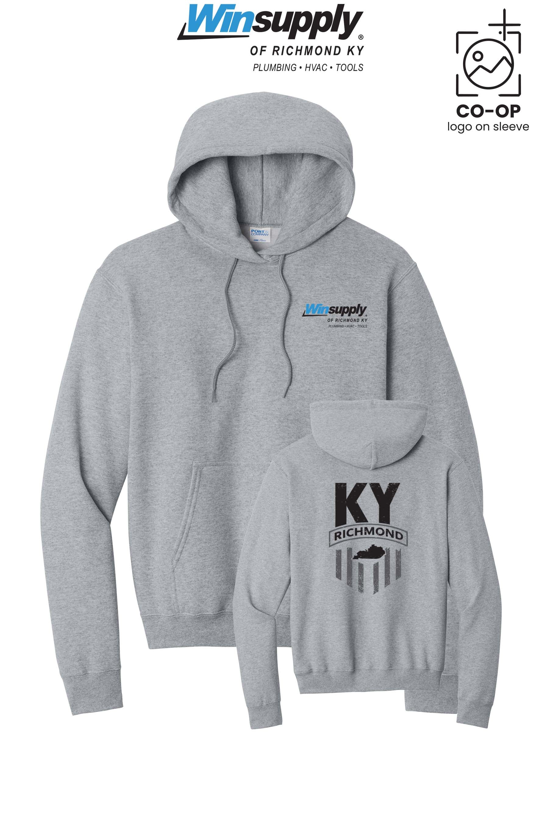 Port & Co™ Core Fleece Pullover Hooded Sweatshirt - Winsupply of Richmond KY