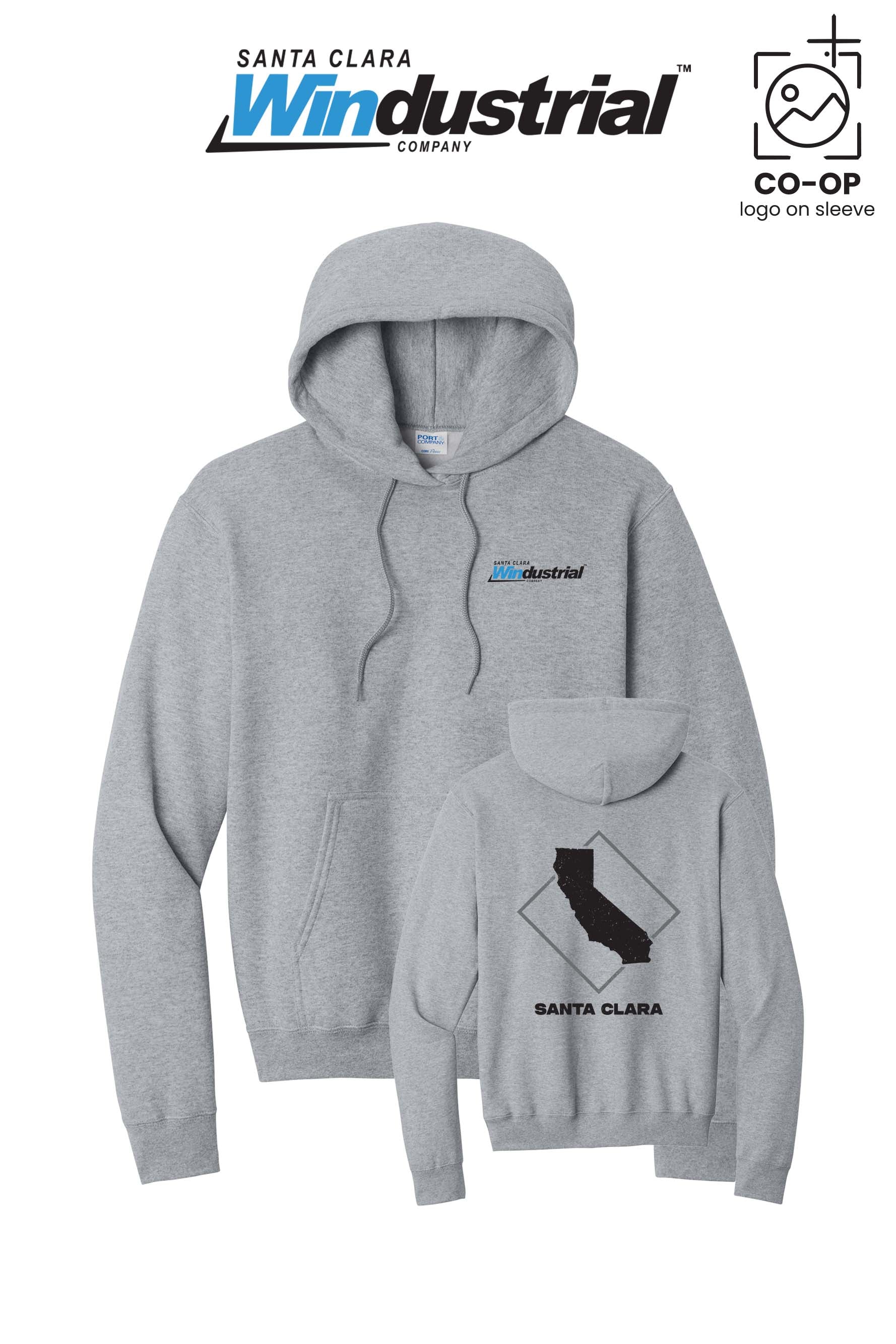 Port & Co™ Core Fleece Pullover Hooded Sweatshirt - Santa Clara Windustrial