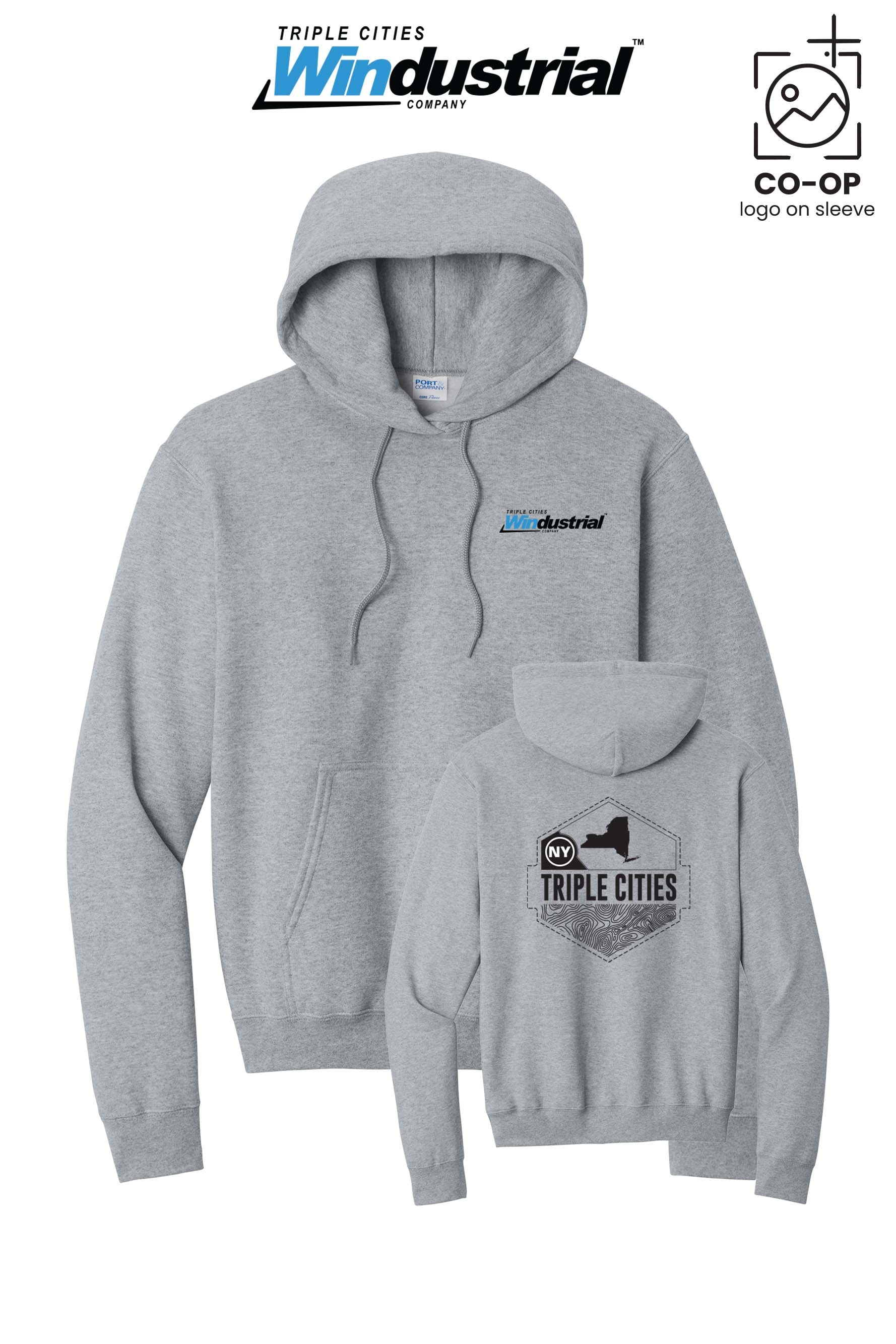 Port & Co™ Core Fleece Pullover Hooded Sweatshirt - Windustrial Triple Cities