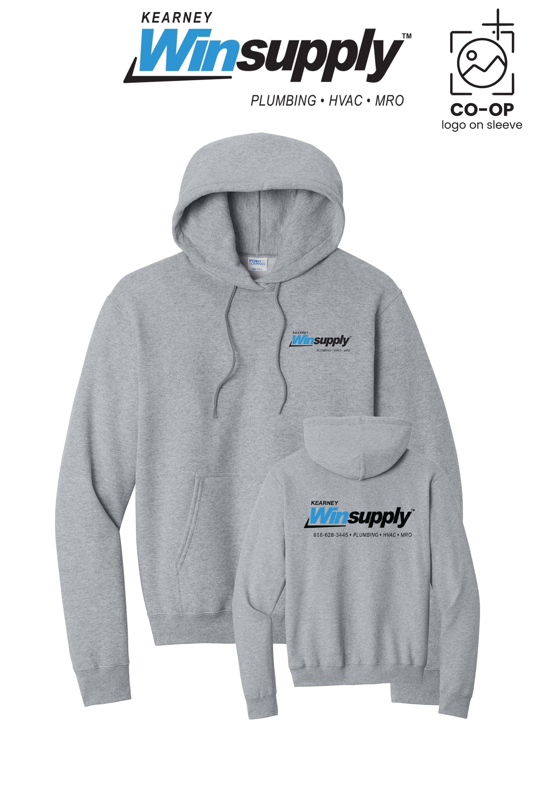 Port & Co™ Core Fleece Pullover Hooded Sweatshirt - Kearney Winsupply