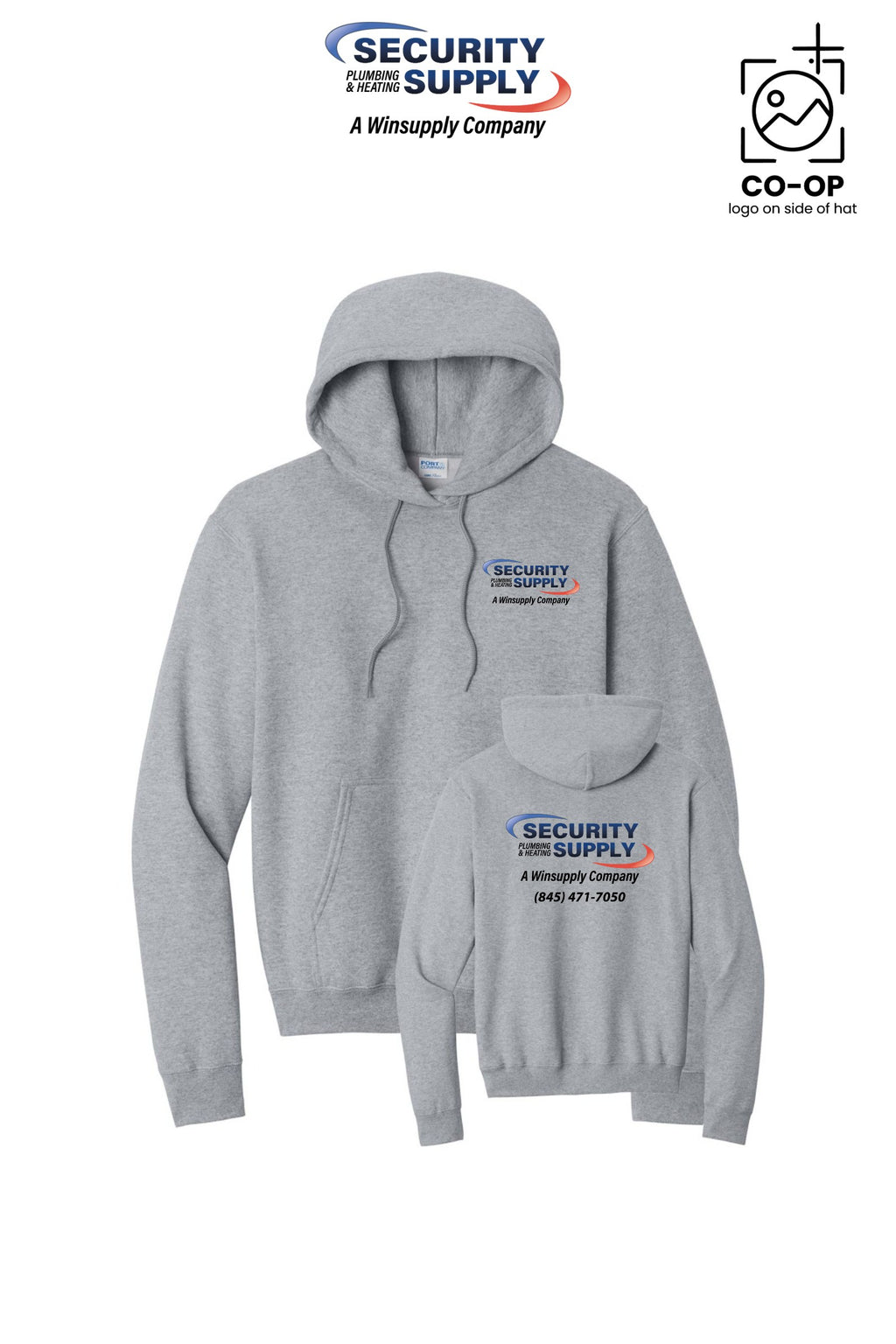 Port & Co™ Core Fleece Pullover Hooded Sweatshirt - Security Plumbing & Heating Supply - Poughkeepsie, NY