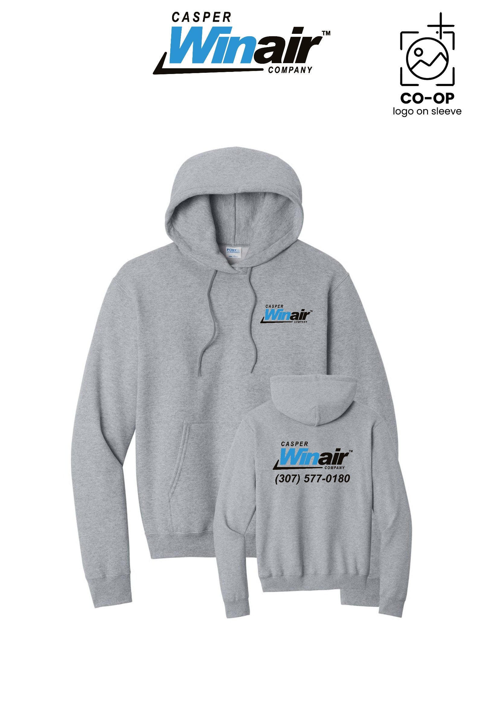 Port & Co™ Core Fleece Pullover Hooded Sweatshirt - Casper Winair