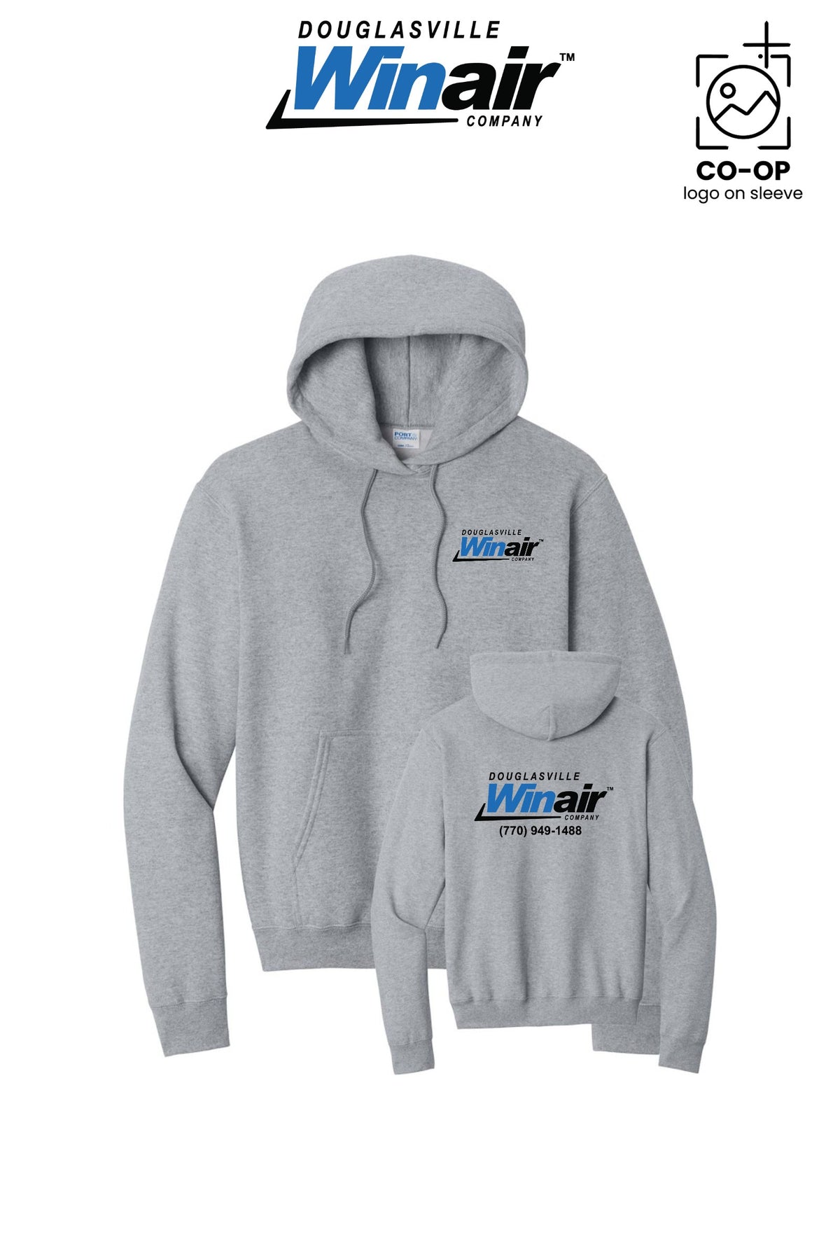 Port & Co™ Core Fleece Pullover Hooded Sweatshirt - Douglasville Winair