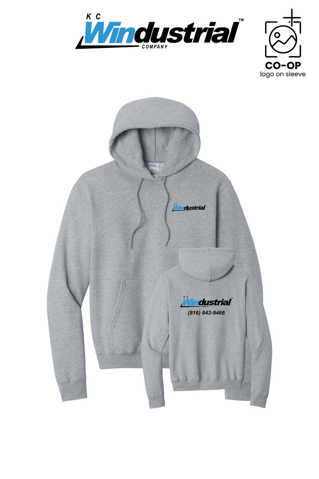 Port & Co™ Core Fleece Pullover Hooded Sweatshirt - KC Windustrial