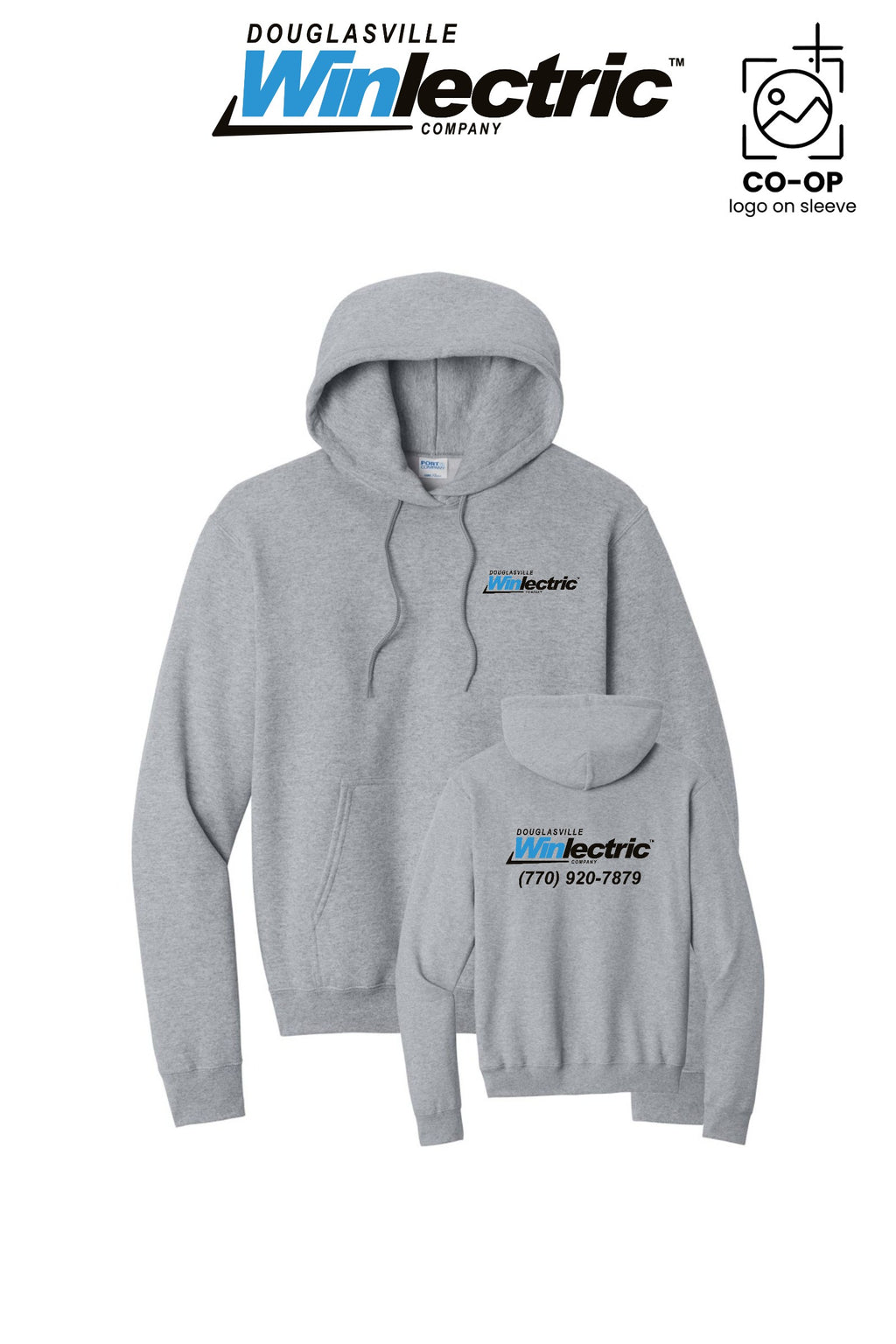 Port & Co™ Core Fleece Pullover Hooded Sweatshirt - Douglasville Winlectric