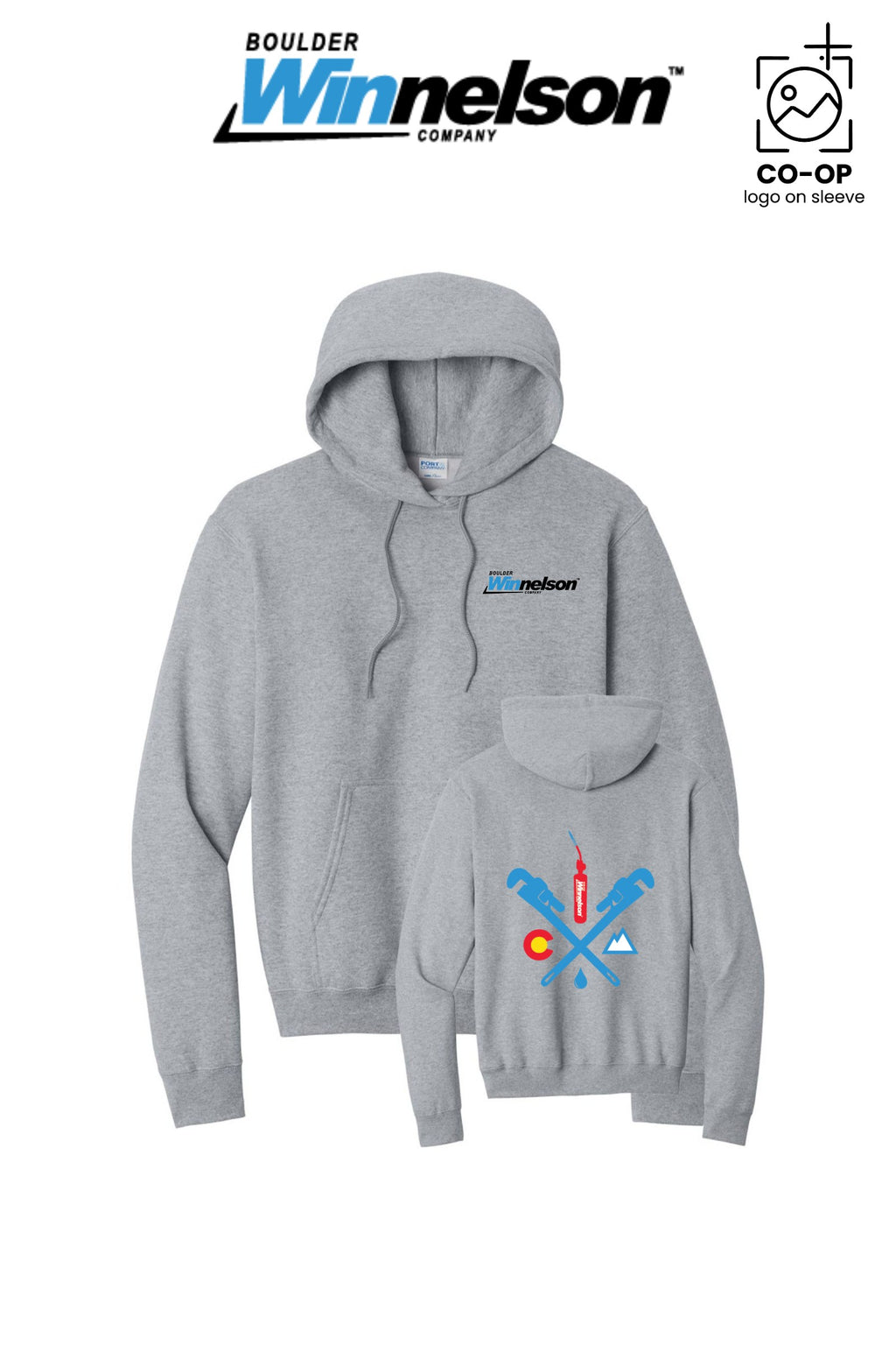 Port & Co™ Core Fleece Pullover Hooded Sweatshirt - Boulder Winnelson
