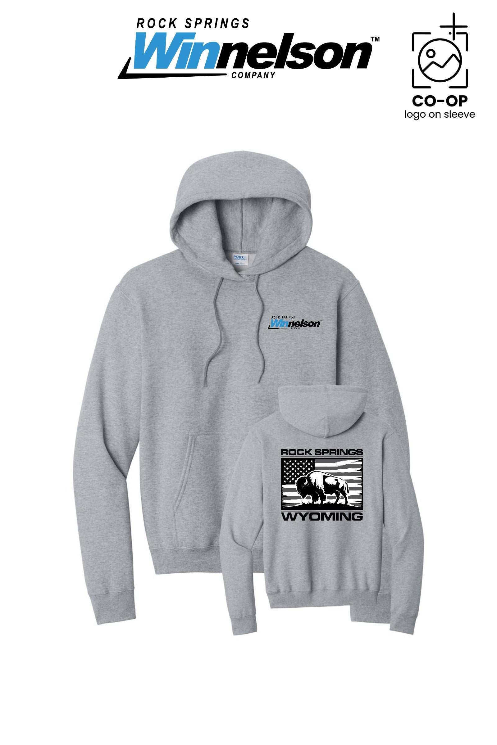 Port & Co™ Core Fleece Pullover Hooded Sweatshirt - Rock Springs Winnelson