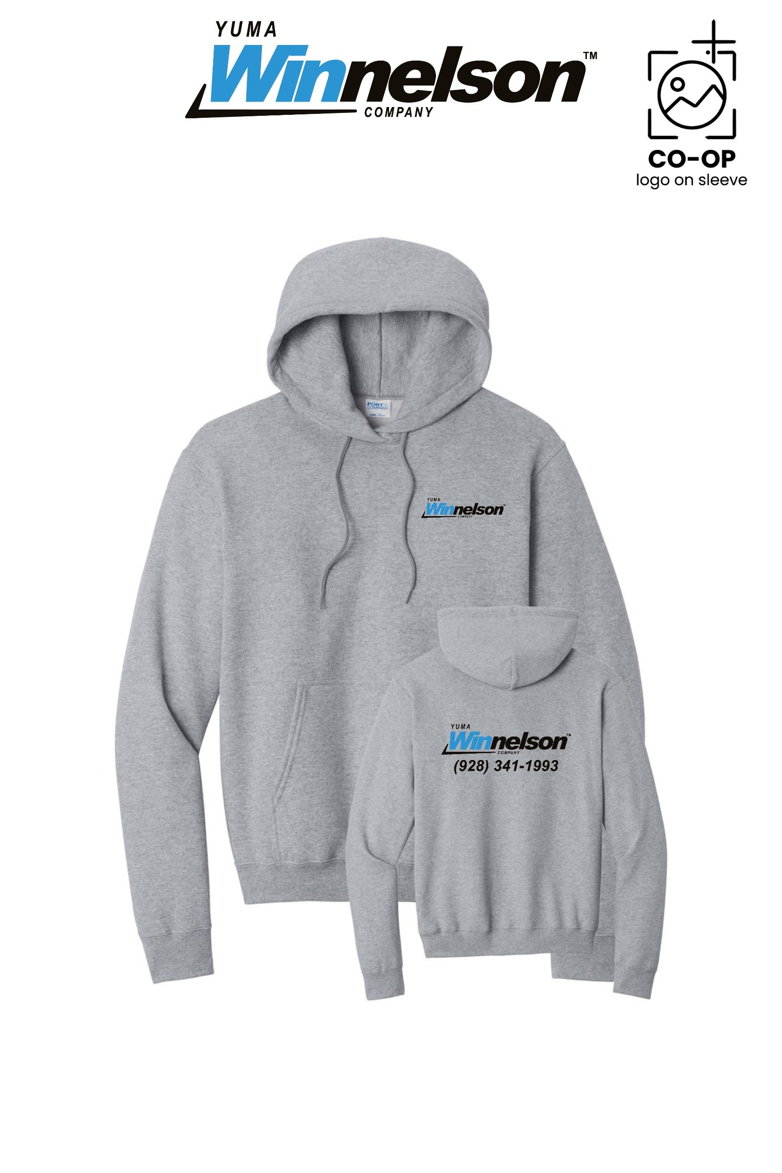 Port & Co™ Core Fleece Pullover Hooded Sweatshirt - Yuma Winnelson
