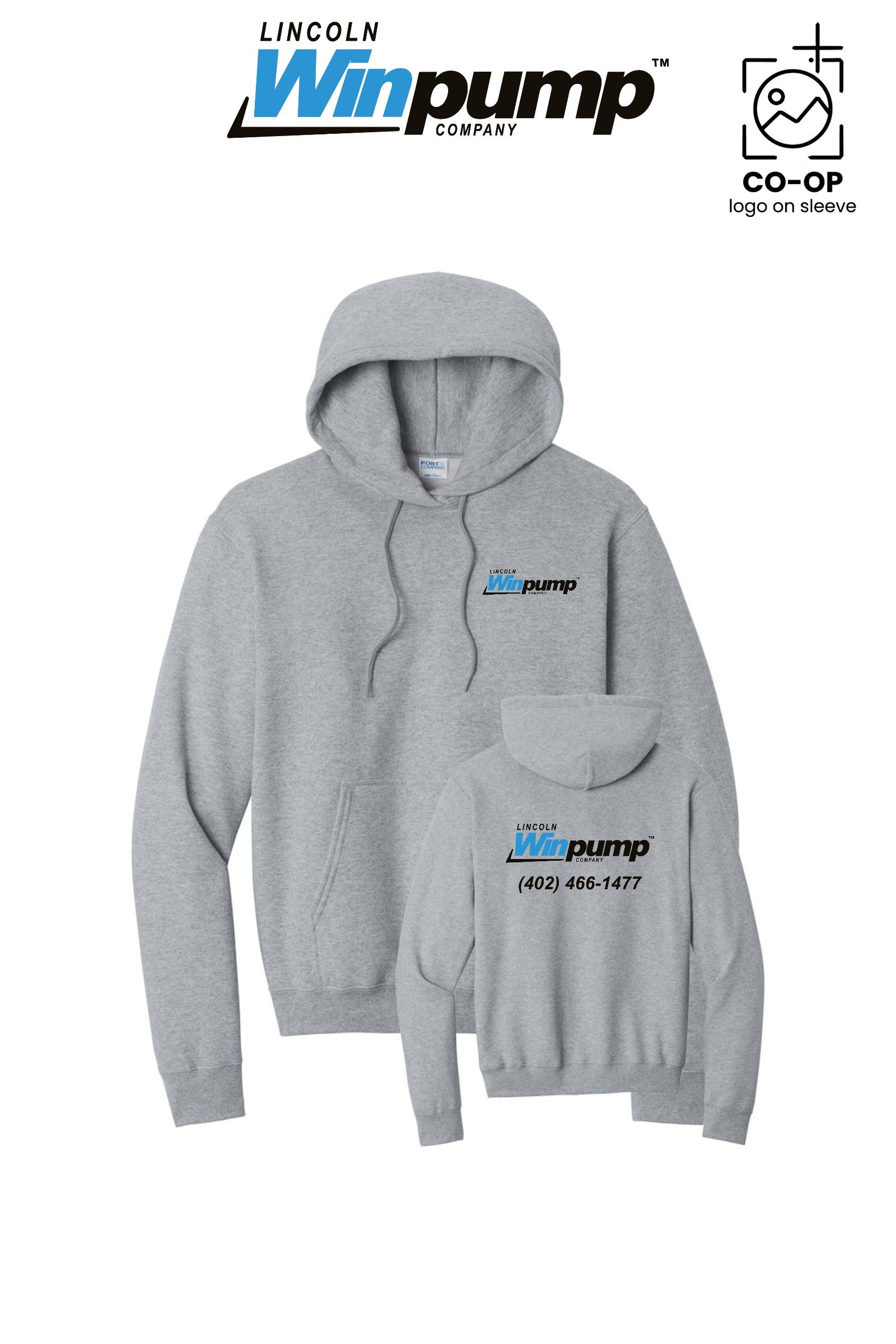 Port & Co™ Core Fleece Pullover Hooded Sweatshirt - Lincoln Winpump