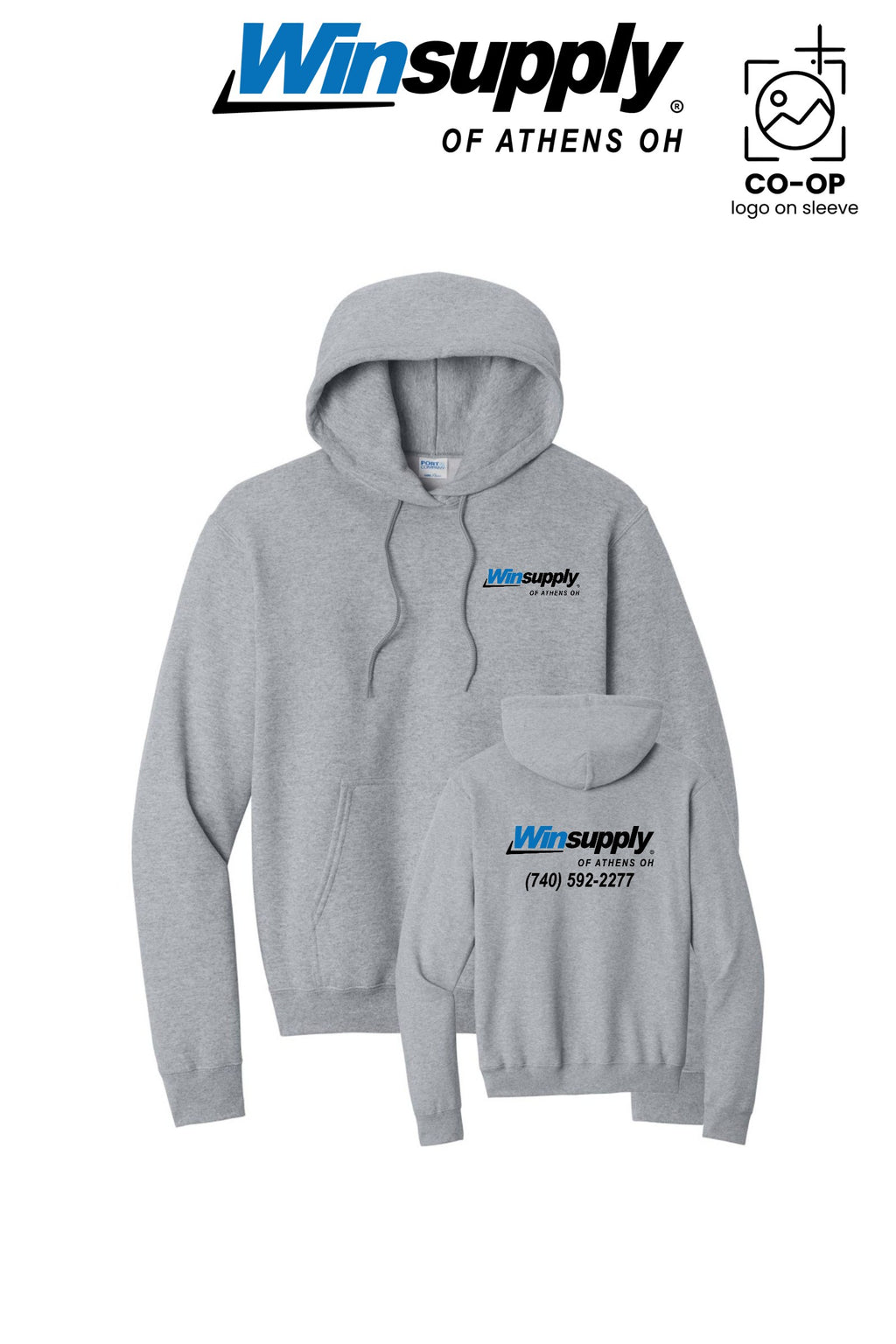 Port & Co™ Core Fleece Pullover Hooded Sweatshirt - Winsupply of Athens OH