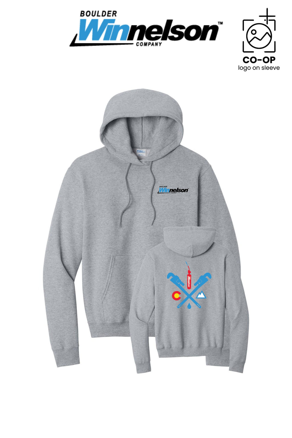Port & Co™ Core Fleece Pullover Hooded Sweatshirt - Boulder Winnelson