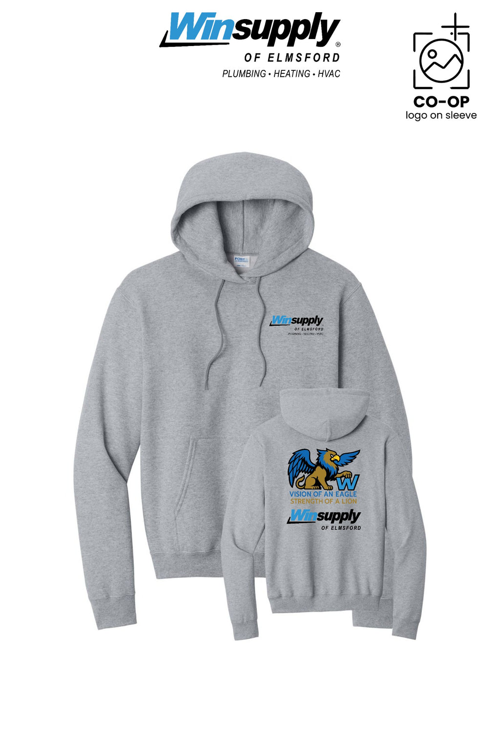 Port & Co™ Core Fleece Pullover Hooded Sweatshirt - Winsupply of Elmsford