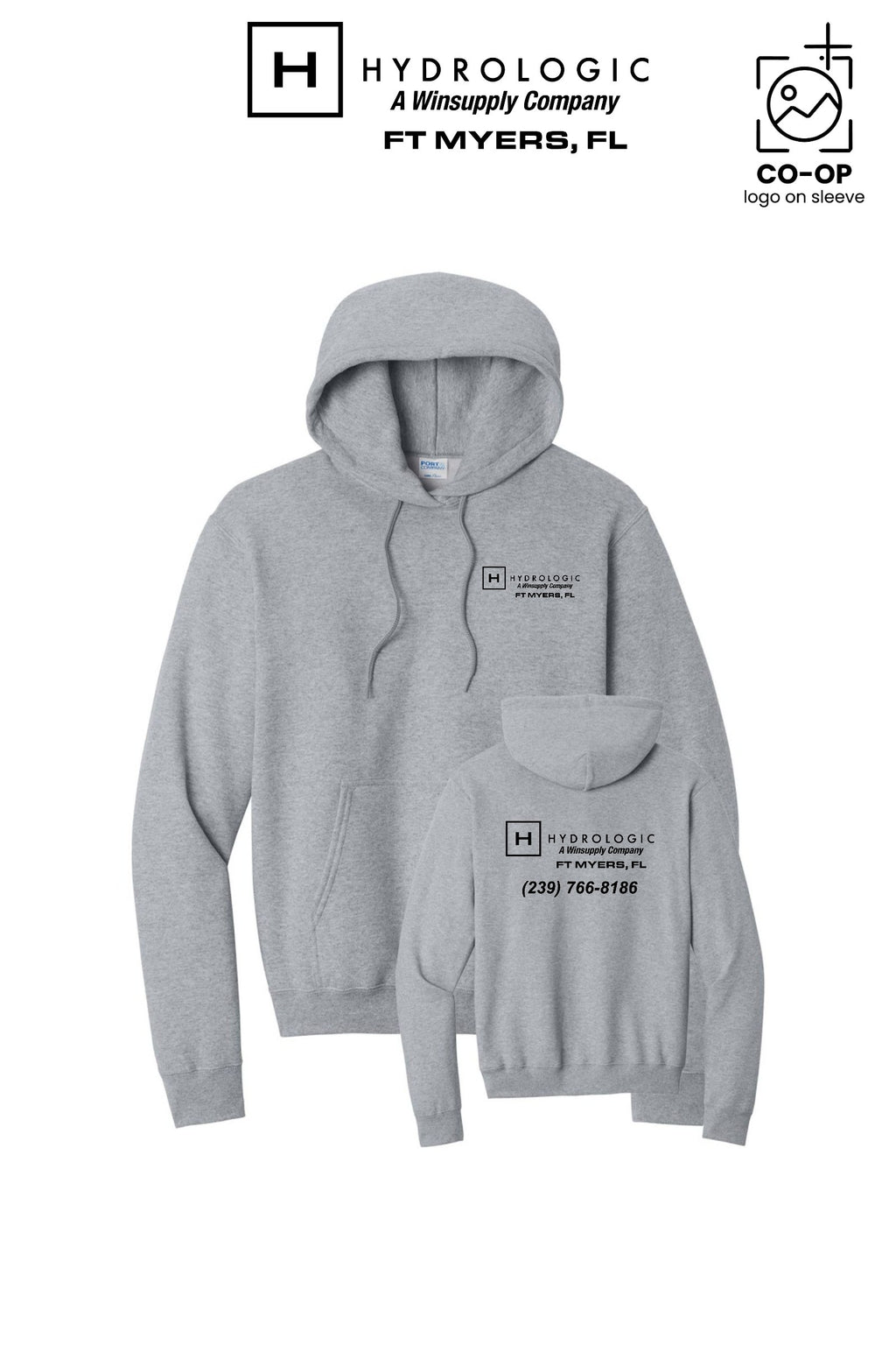Port & Co™ Core Fleece Pullover Hooded Sweatshirt - Winsupply Ft Myers FL Co.