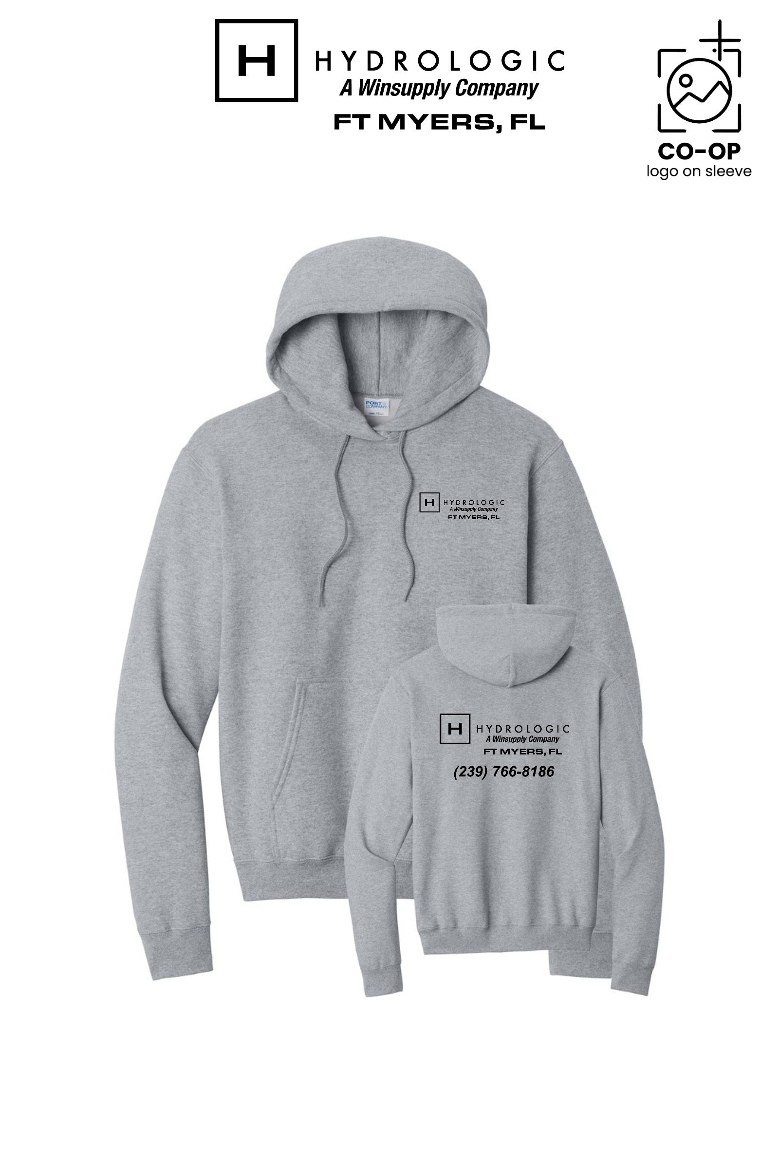 Port & Co™ Core Fleece Pullover Hooded Sweatshirt - Winsupply Ft Myers FL Co.