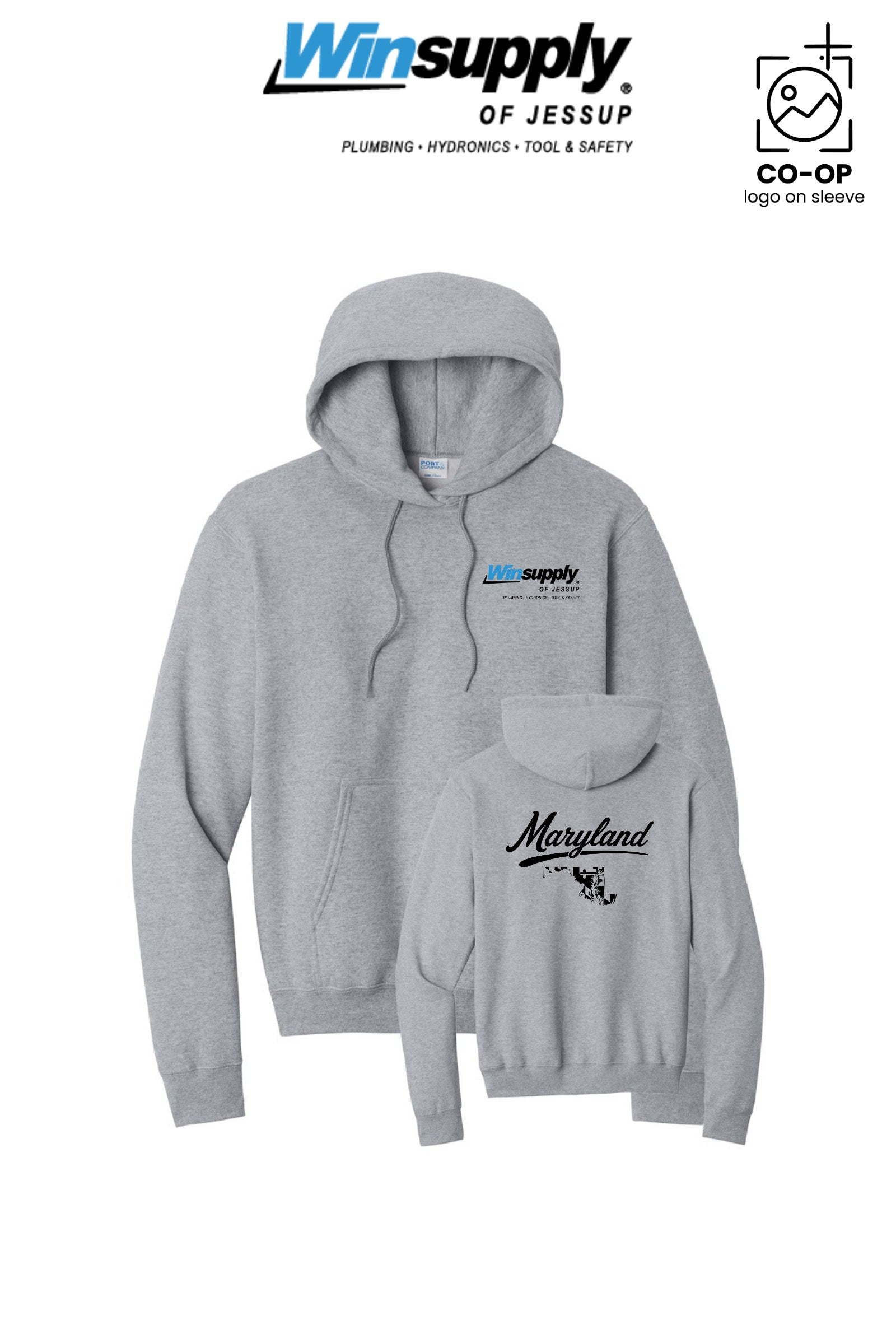 Port & Co™ Core Fleece Pullover Hooded Sweatshirt - Winsupply of Jessup