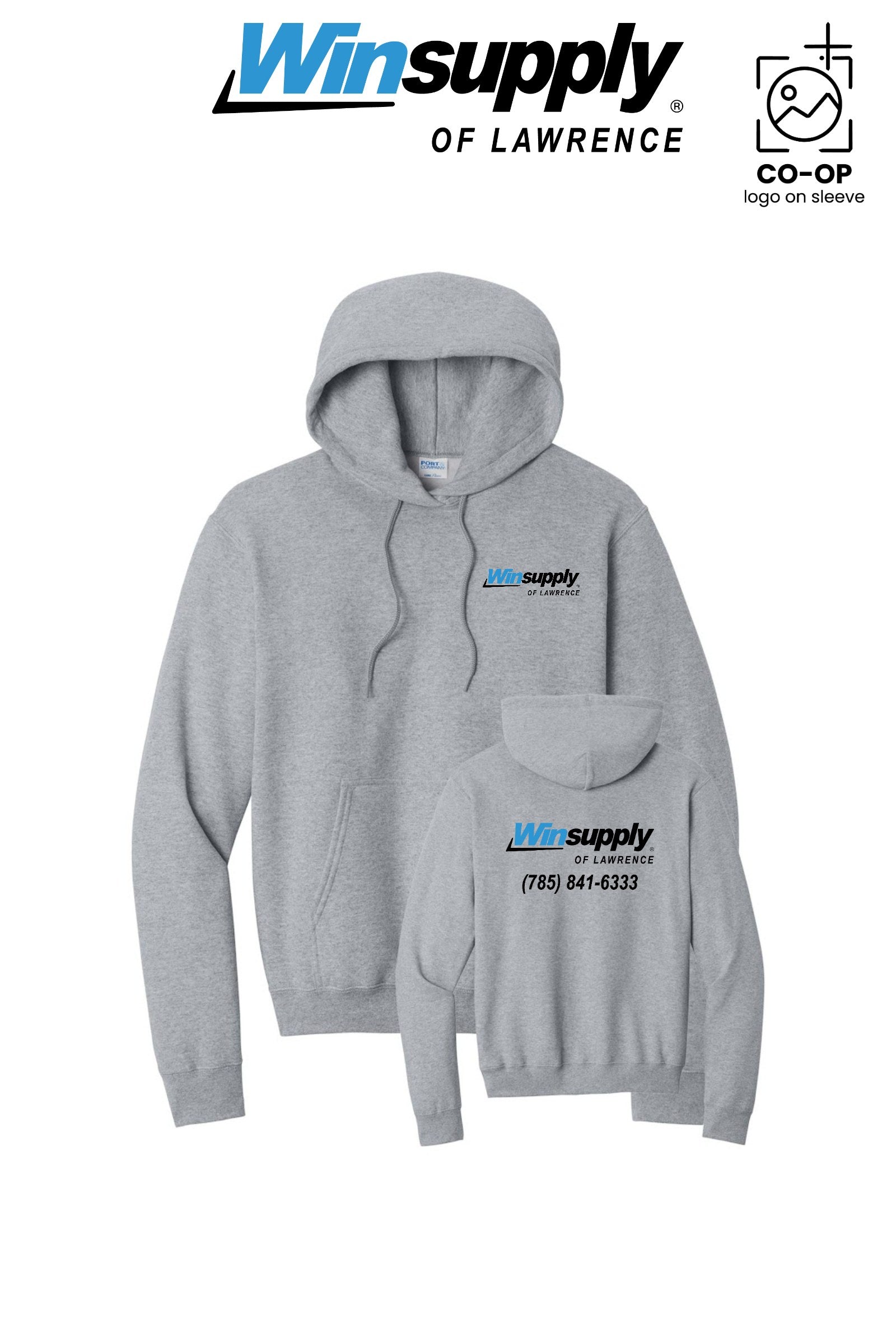 Port & Co™ Core Fleece Pullover Hooded Sweatshirt - Winsupply of Lawrence
