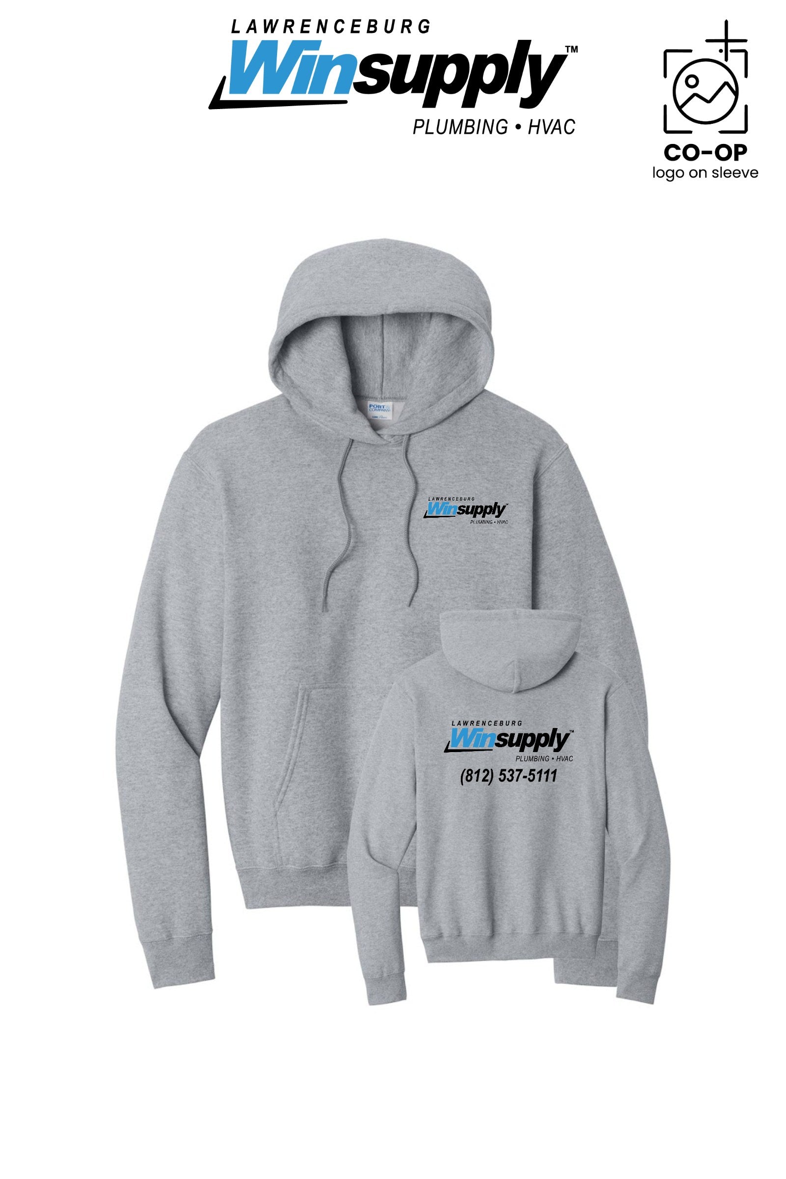 Port & Co™ Core Fleece Pullover Hooded Sweatshirt - Lawrenceburg Winsupply