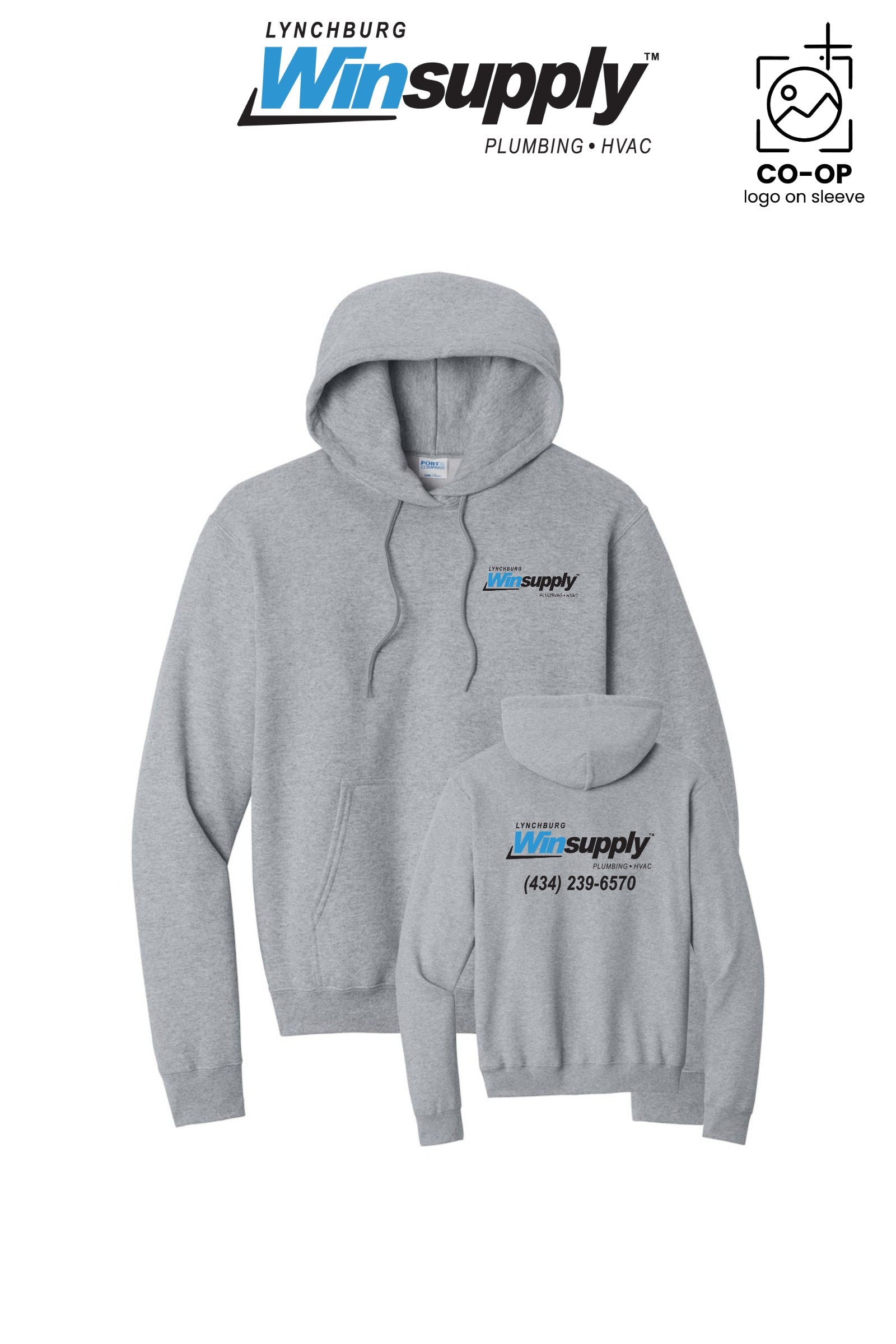 Port & Co™ Core Fleece Pullover Hooded Sweatshirt - Lynchburg Winsupply