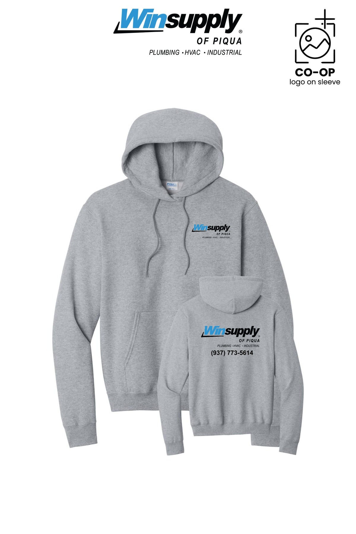 Port & Co™ Core Fleece Pullover Hooded Sweatshirt - Winsupply of Piqua