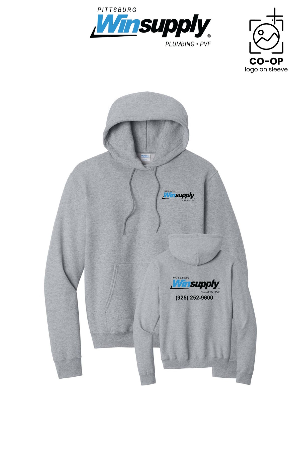 Port & Co™ Core Fleece Pullover Hooded Sweatshirt - Pittsburg Winsupply