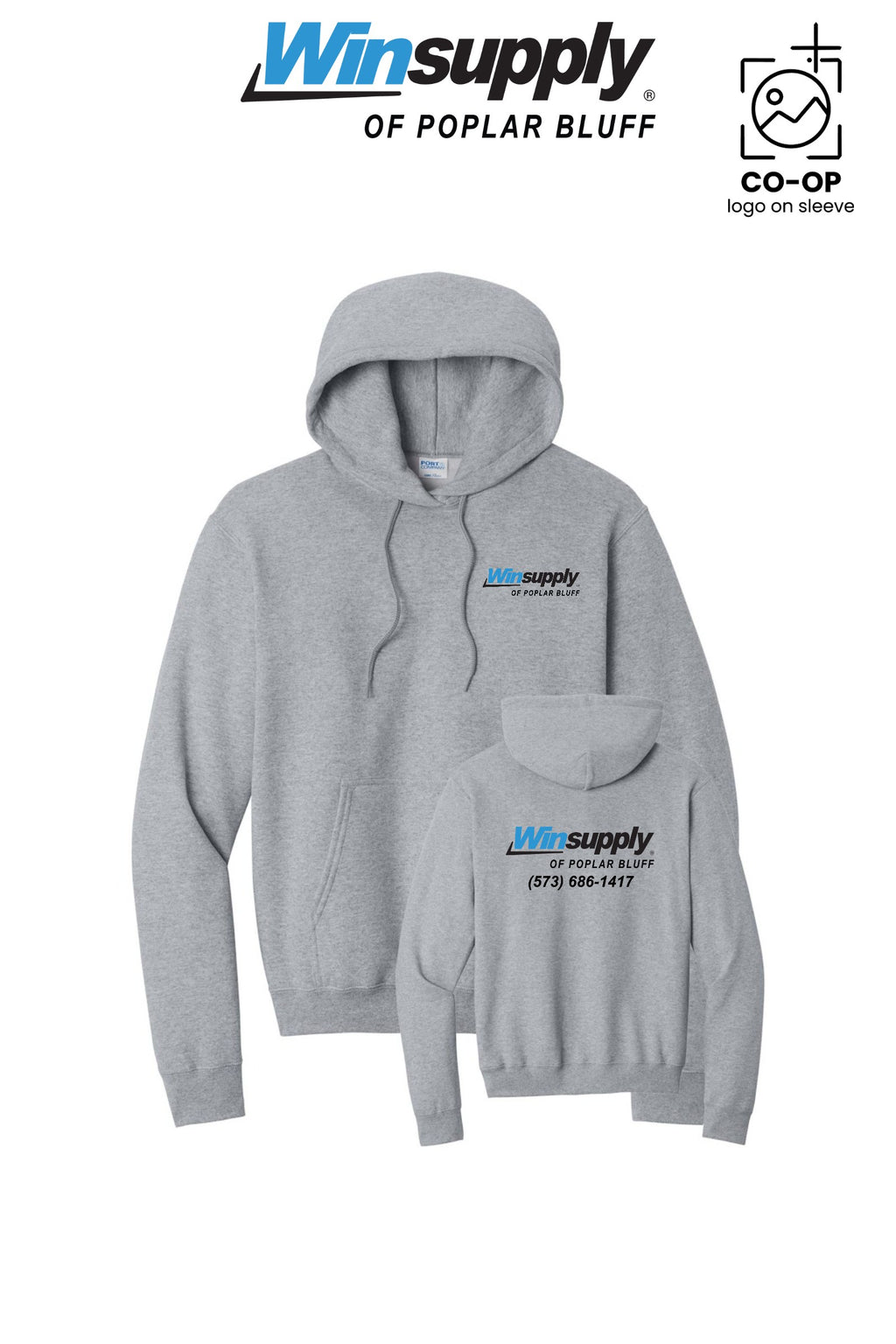 Port & Co™ Core Fleece Pullover Hooded Sweatshirt - Winsupply of Poplar Bluff