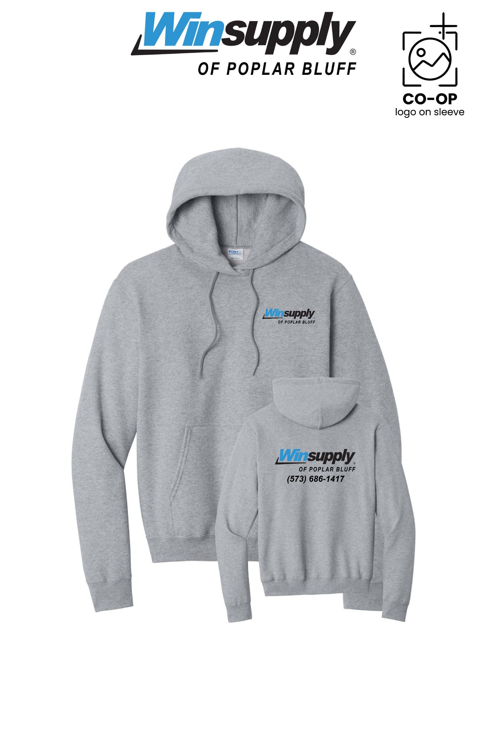 Port & Co™ Core Fleece Pullover Hooded Sweatshirt - Winsupply of Poplar Bluff