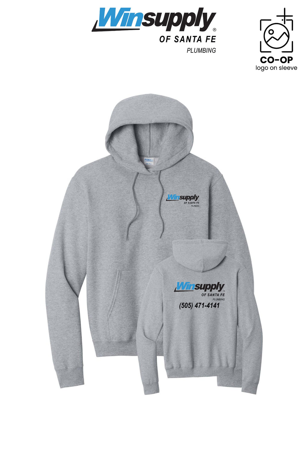 Port & Co™ Core Fleece Pullover Hooded Sweatshirt - Winsupply of Santa Fe