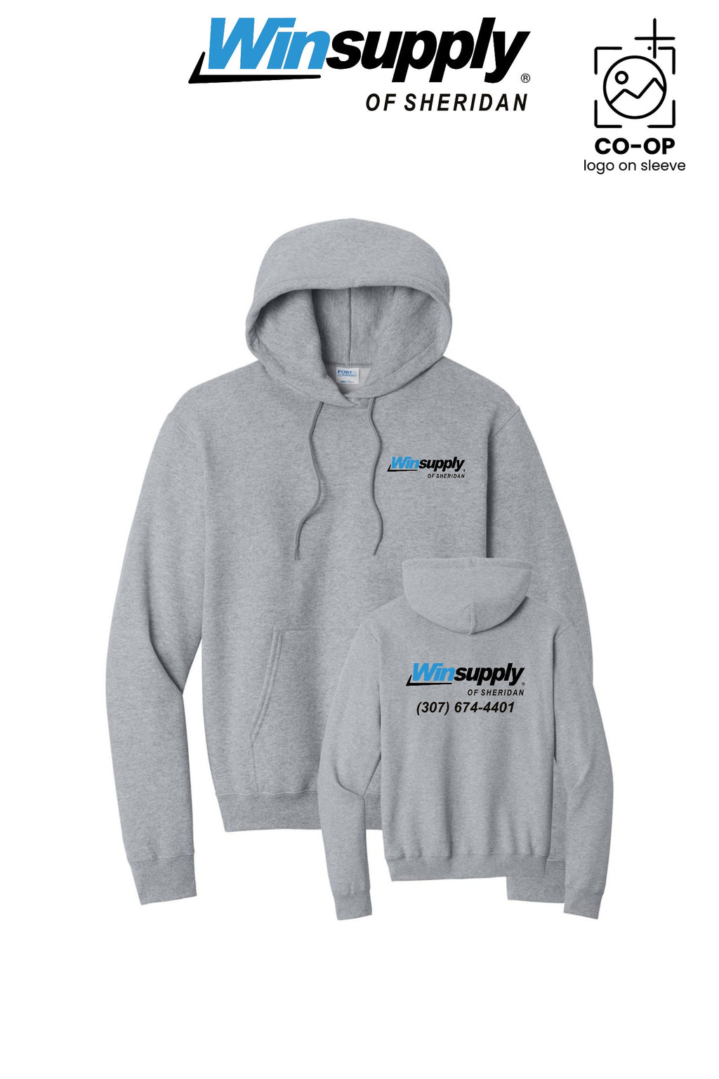 Port & Co™ Core Fleece Pullover Hooded Sweatshirt - Winsupply of Sheridan