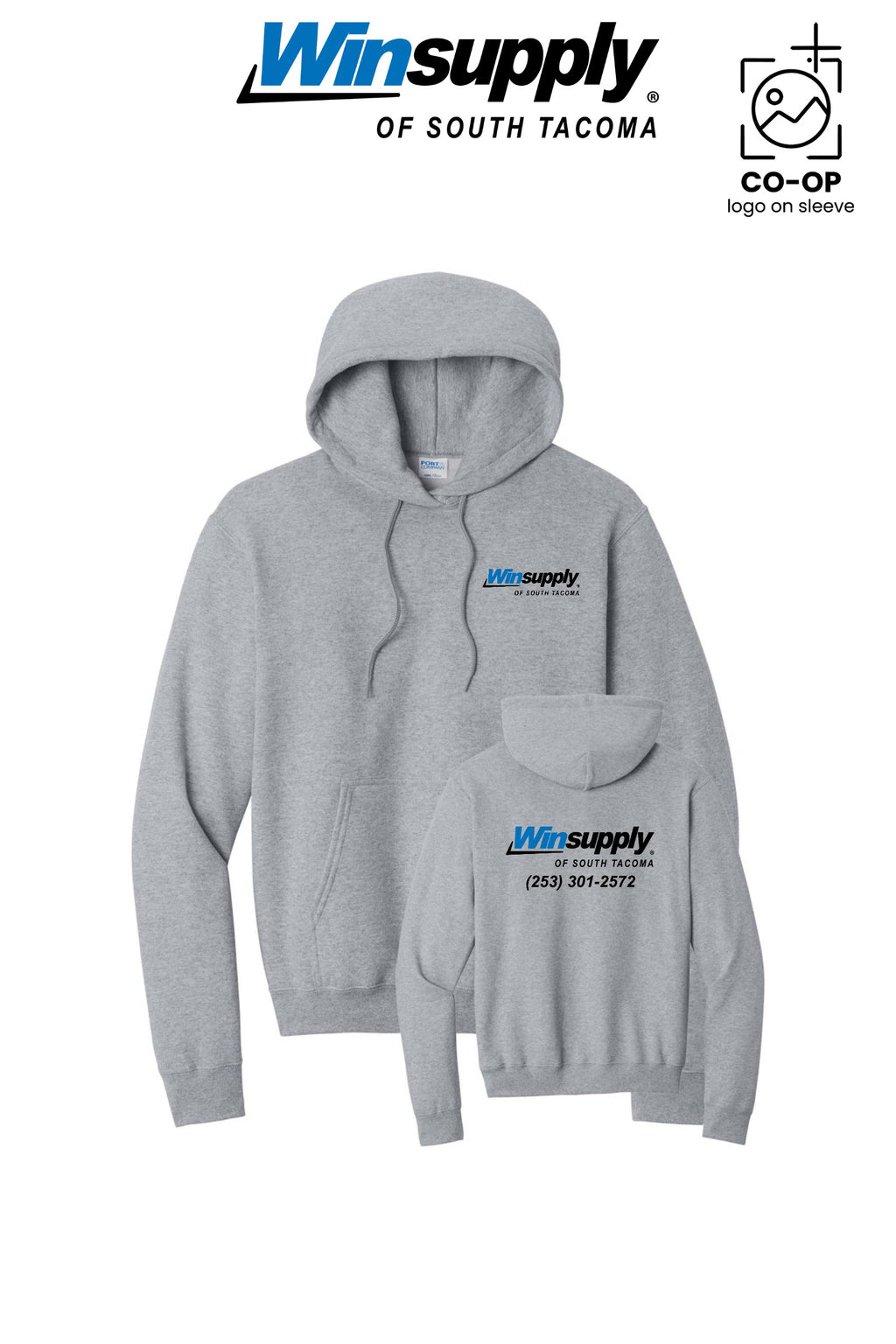 Port & Co™ Core Fleece Pullover Hooded Sweatshirt - Winsupply of South Tacoma