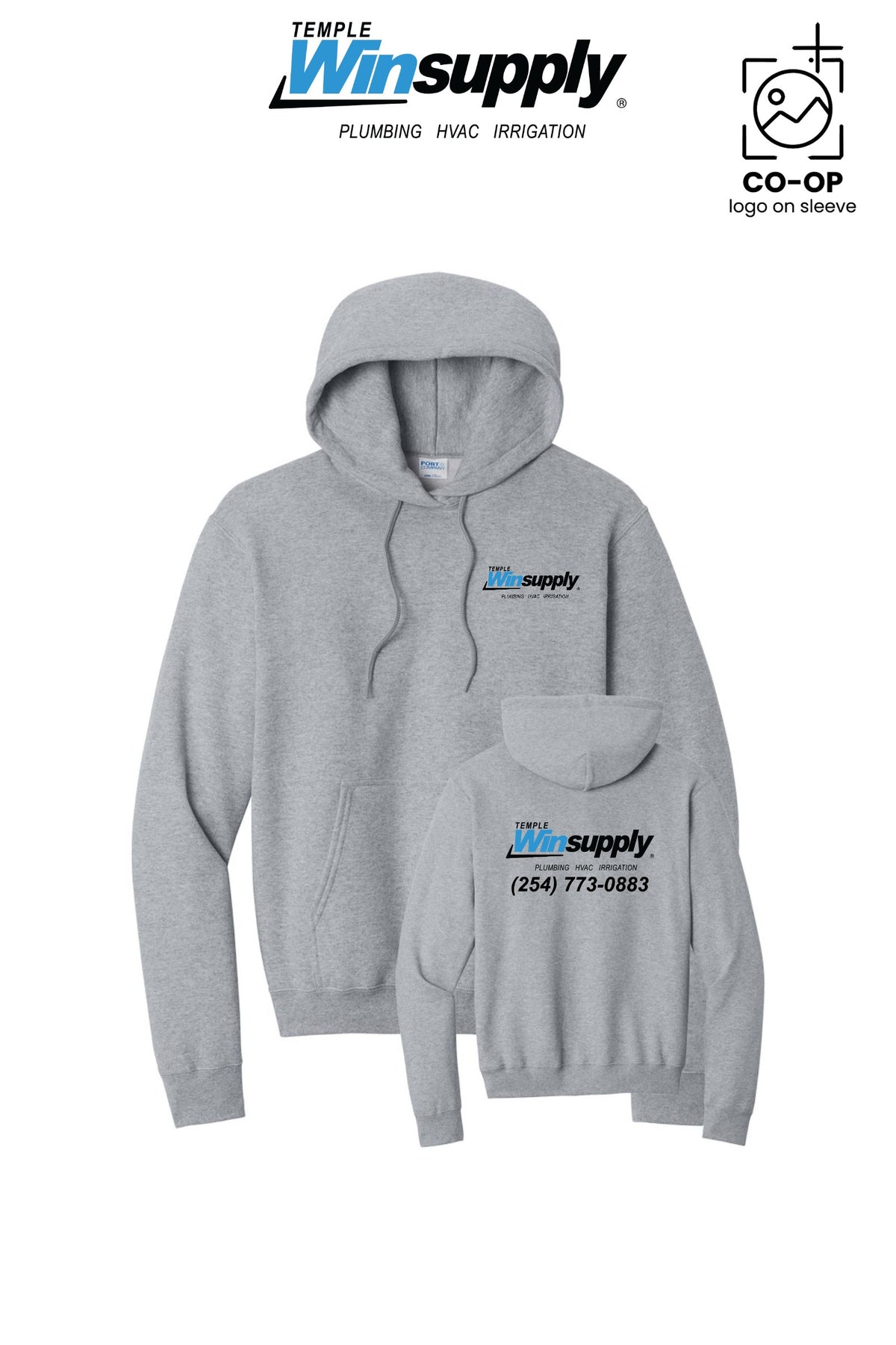 Port & Co™ Core Fleece Pullover Hooded Sweatshirt - Temple Winsupply