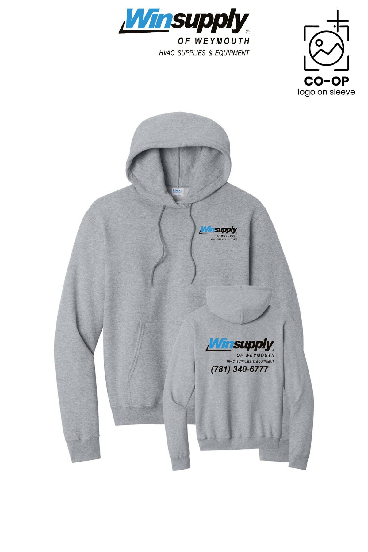 Port & Co™ Core Fleece Pullover Hooded Sweatshirt - Winsupply of Weymouth