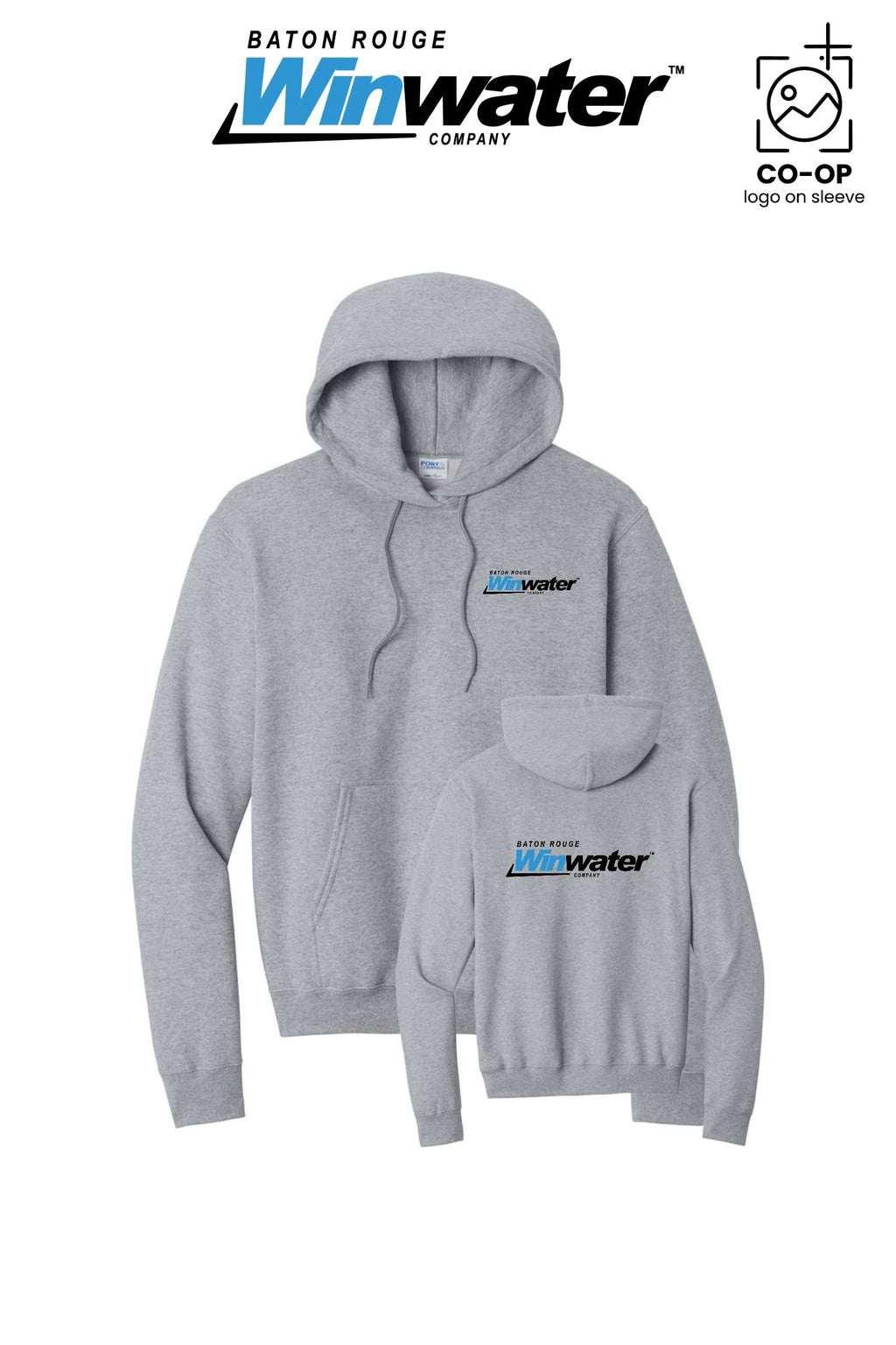Port & Co™ Core Fleece Pullover Hooded Sweatshirt - Baton Rouge Winwater