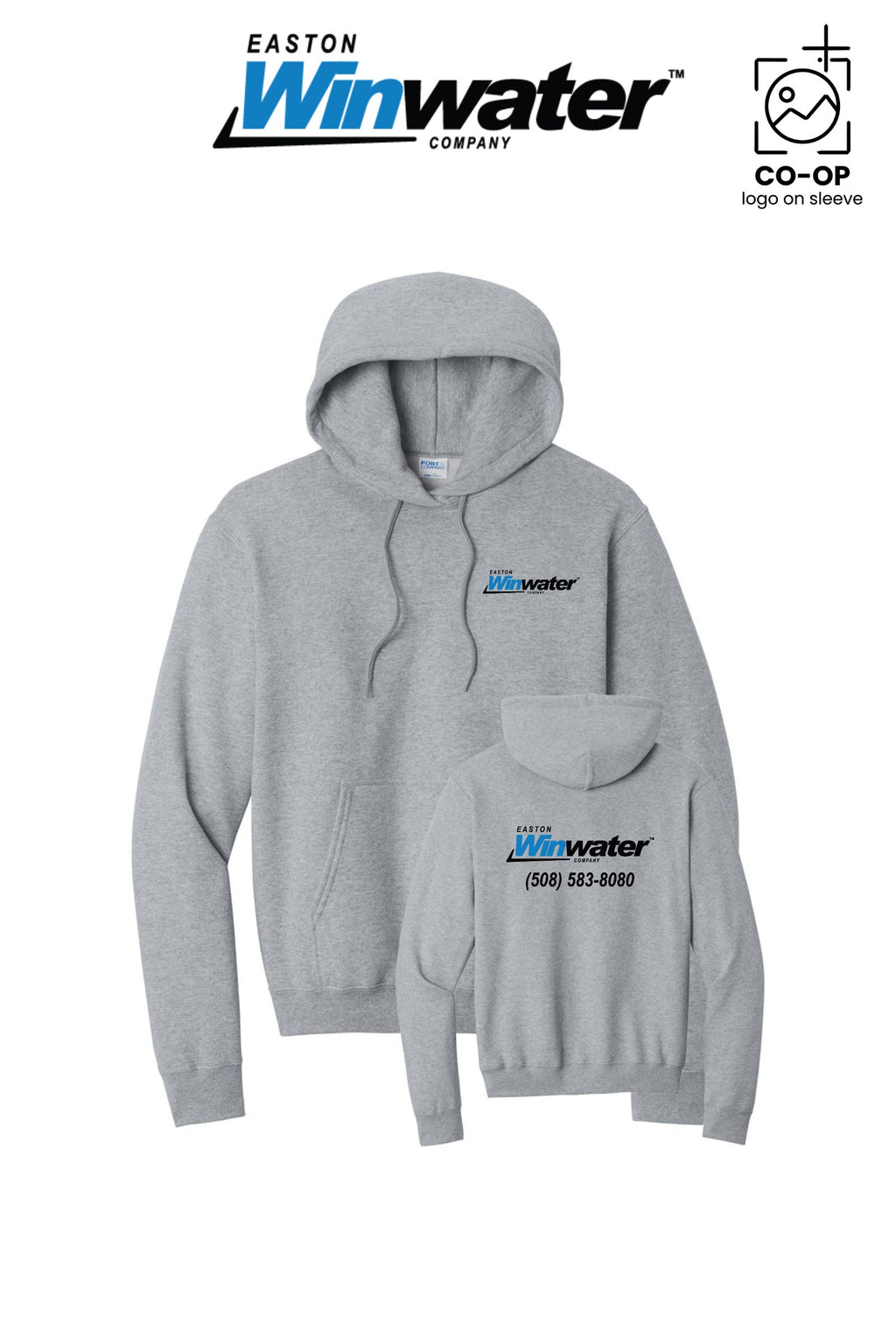 Port & Co™ Core Fleece Pullover Hooded Sweatshirt - Easton Winwater